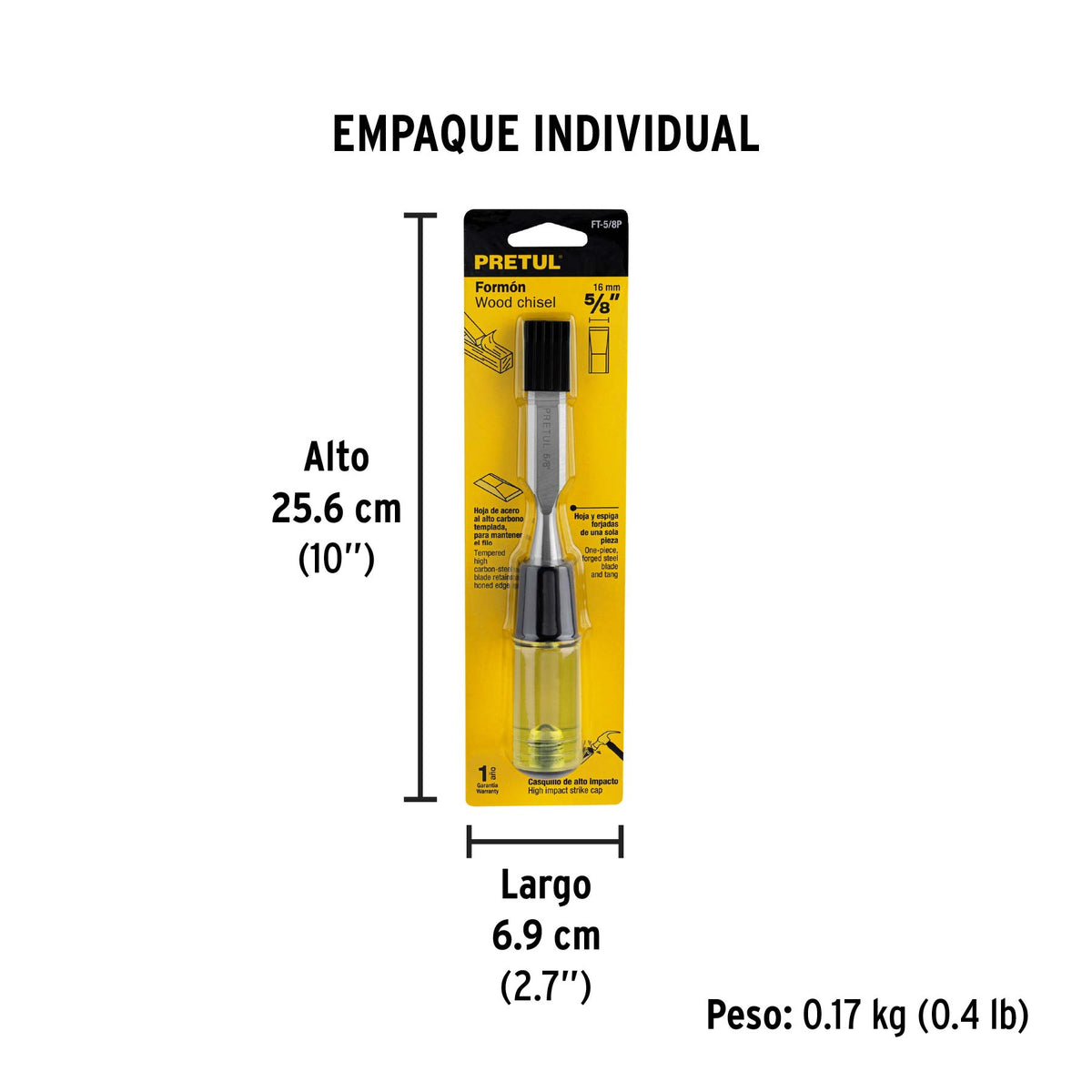 Formón 5/8", pretul