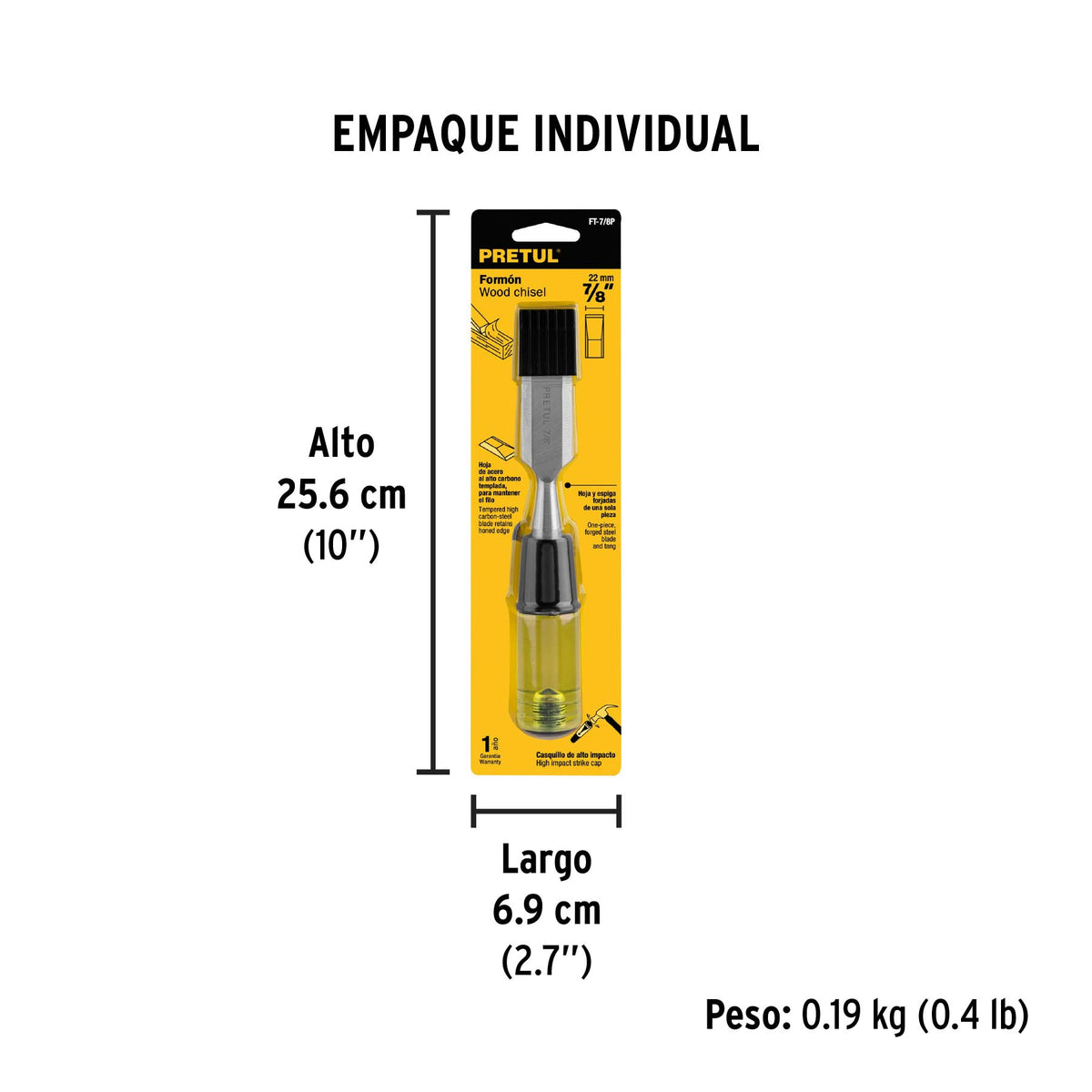 Formón 7/8", pretul