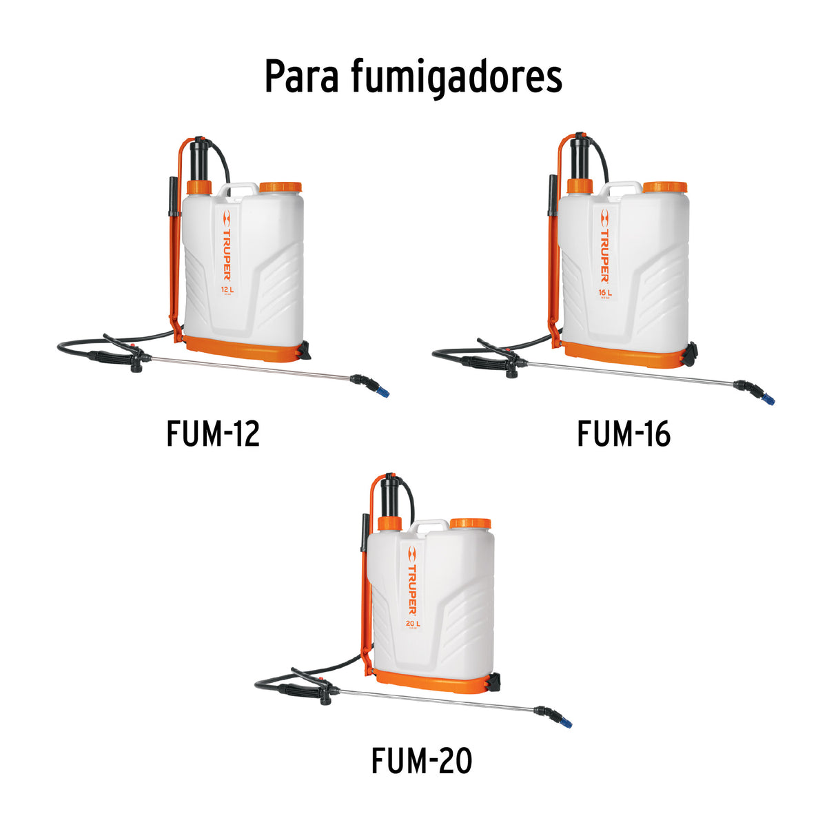 Cámara con émbolo para fumigadores FUM-12, 16 y 20