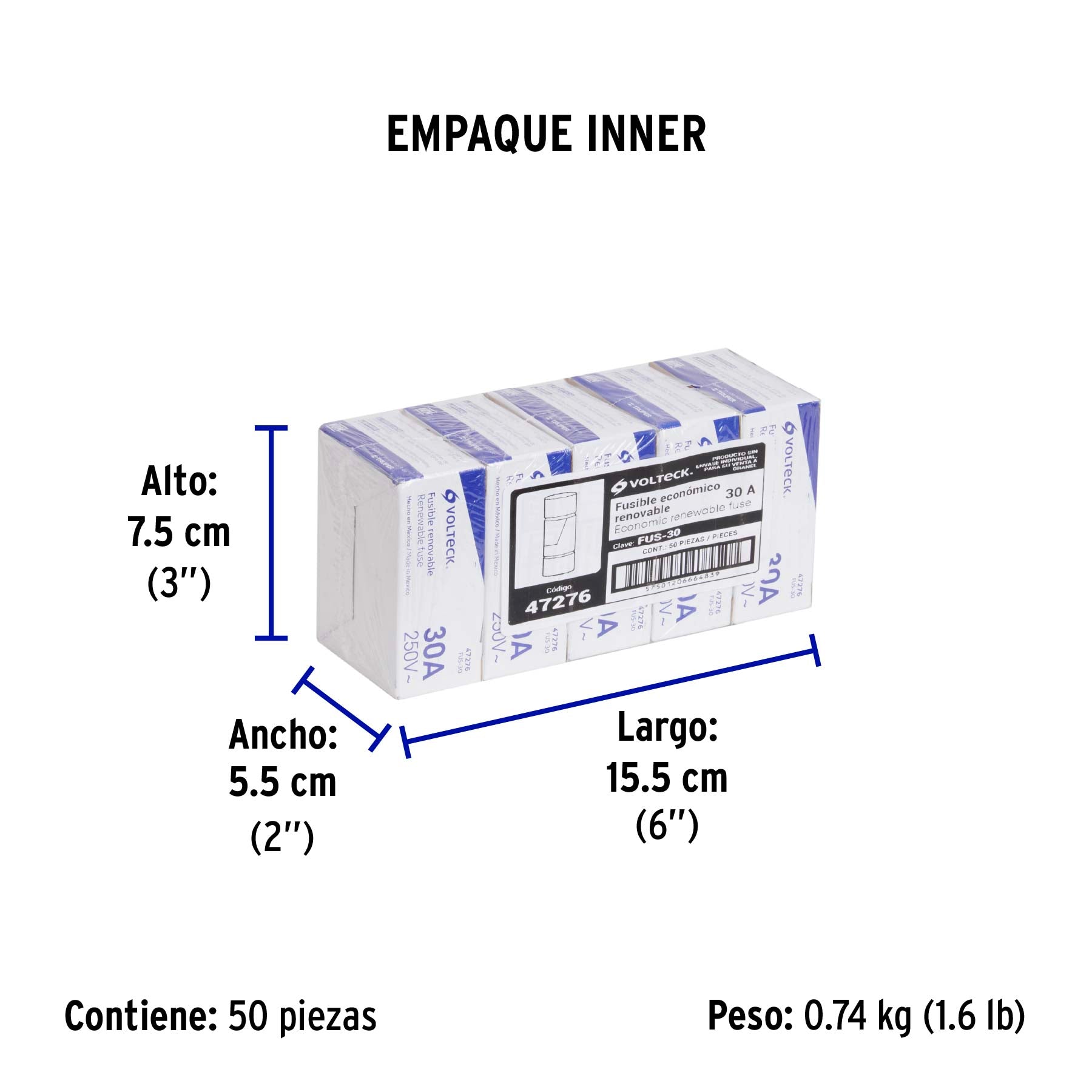 Fusible 30 A, Volteck
