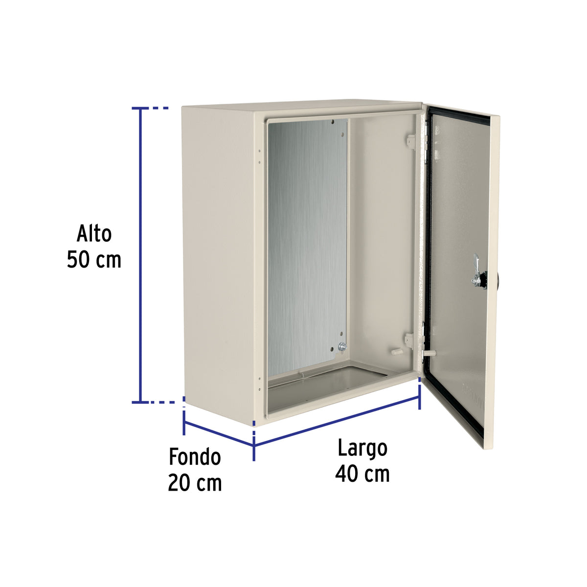 Gabinete metálico, 500 x 400 mm, Volteck