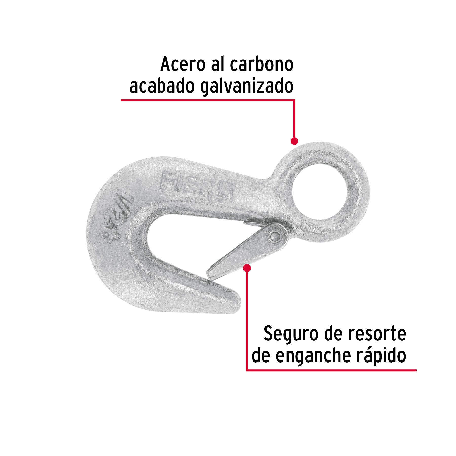 Gancho eslinga para cable de 3/4"
