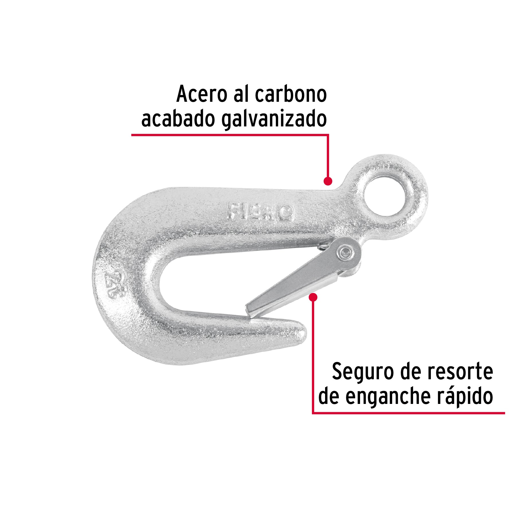 Gancho eslinga de 5/8", 4400 lbs