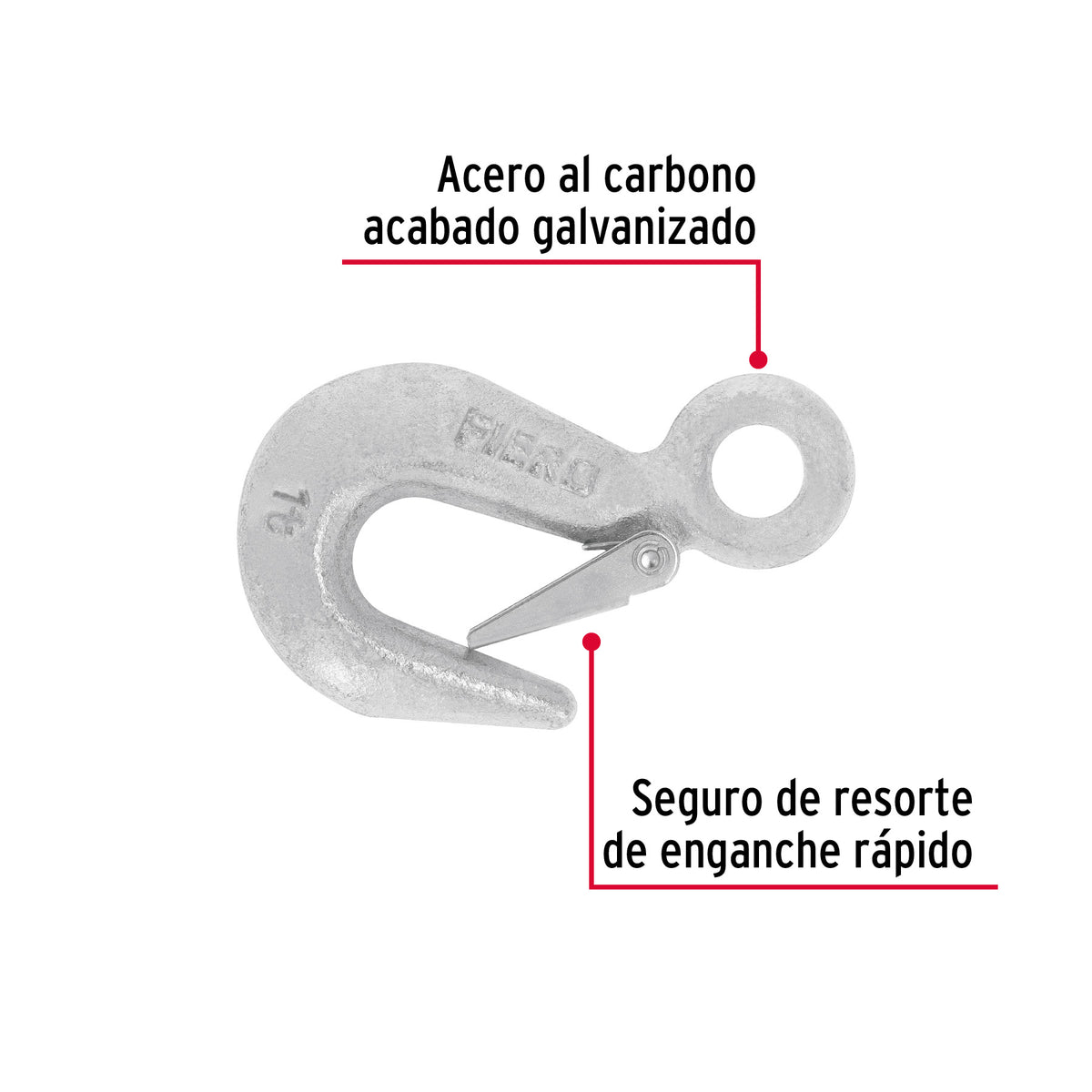 Gancho eslinga para cable de 5/8"