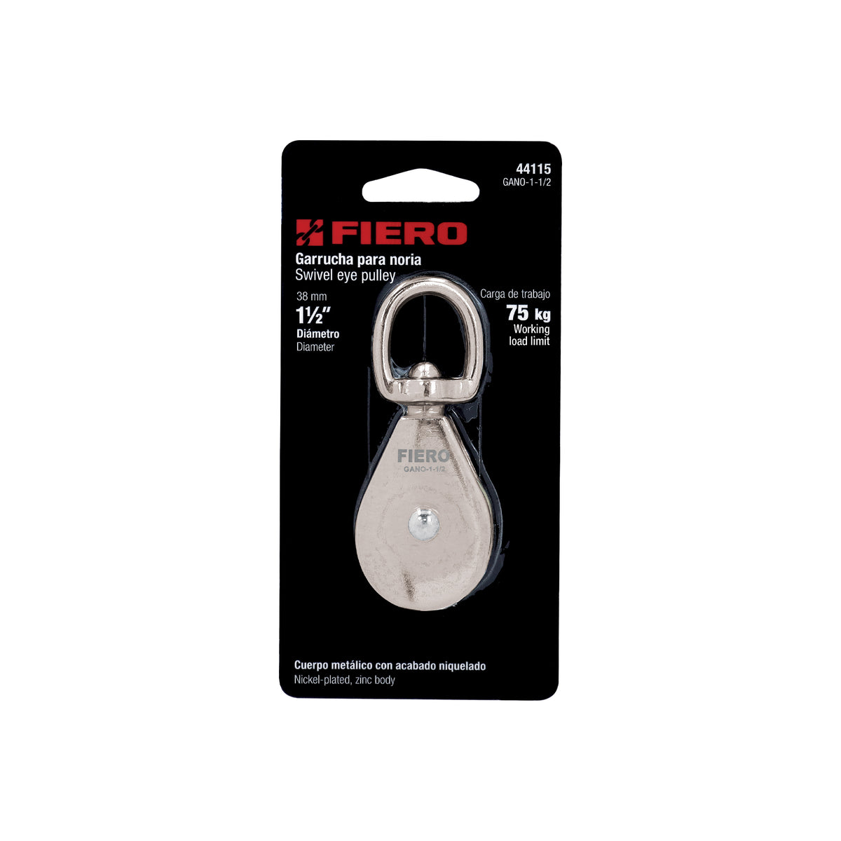 Garrucha para noria de 1 1/2"