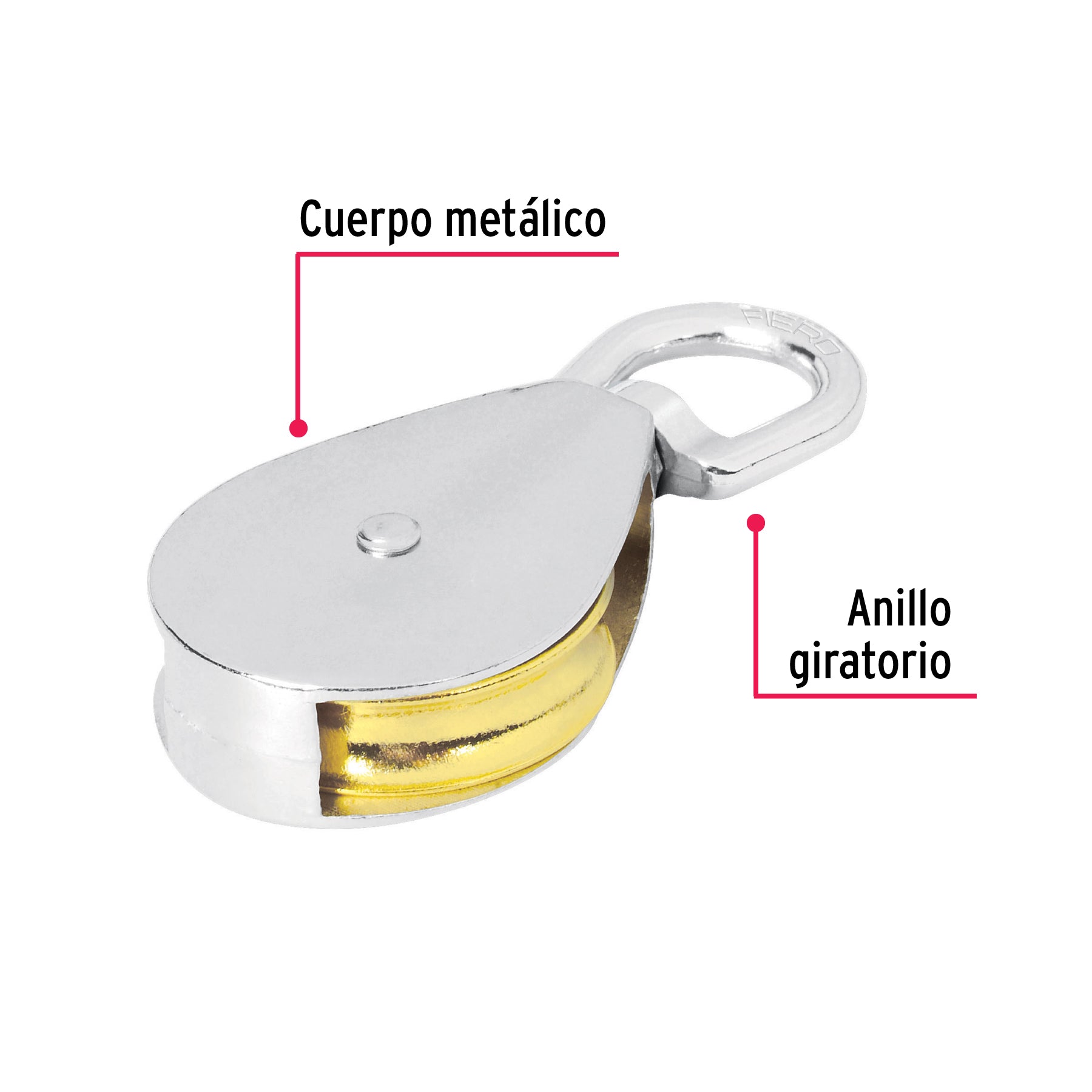Garrucha para noria de 2"