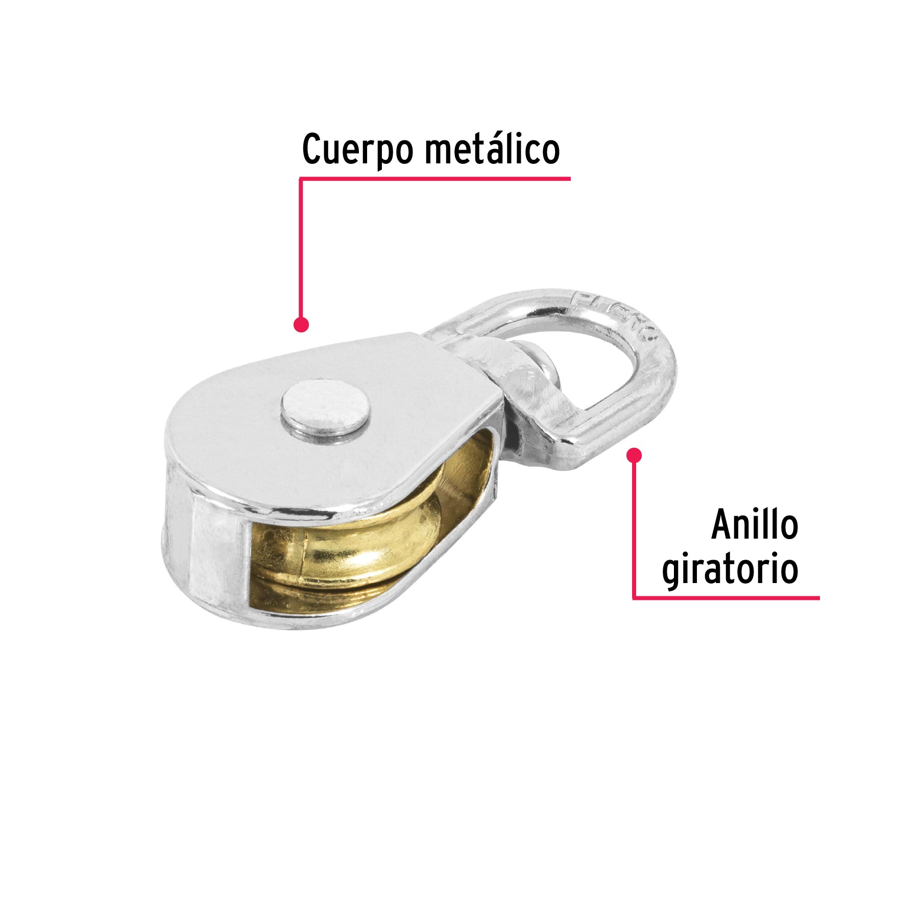 Garrucha para noria de 3/4"