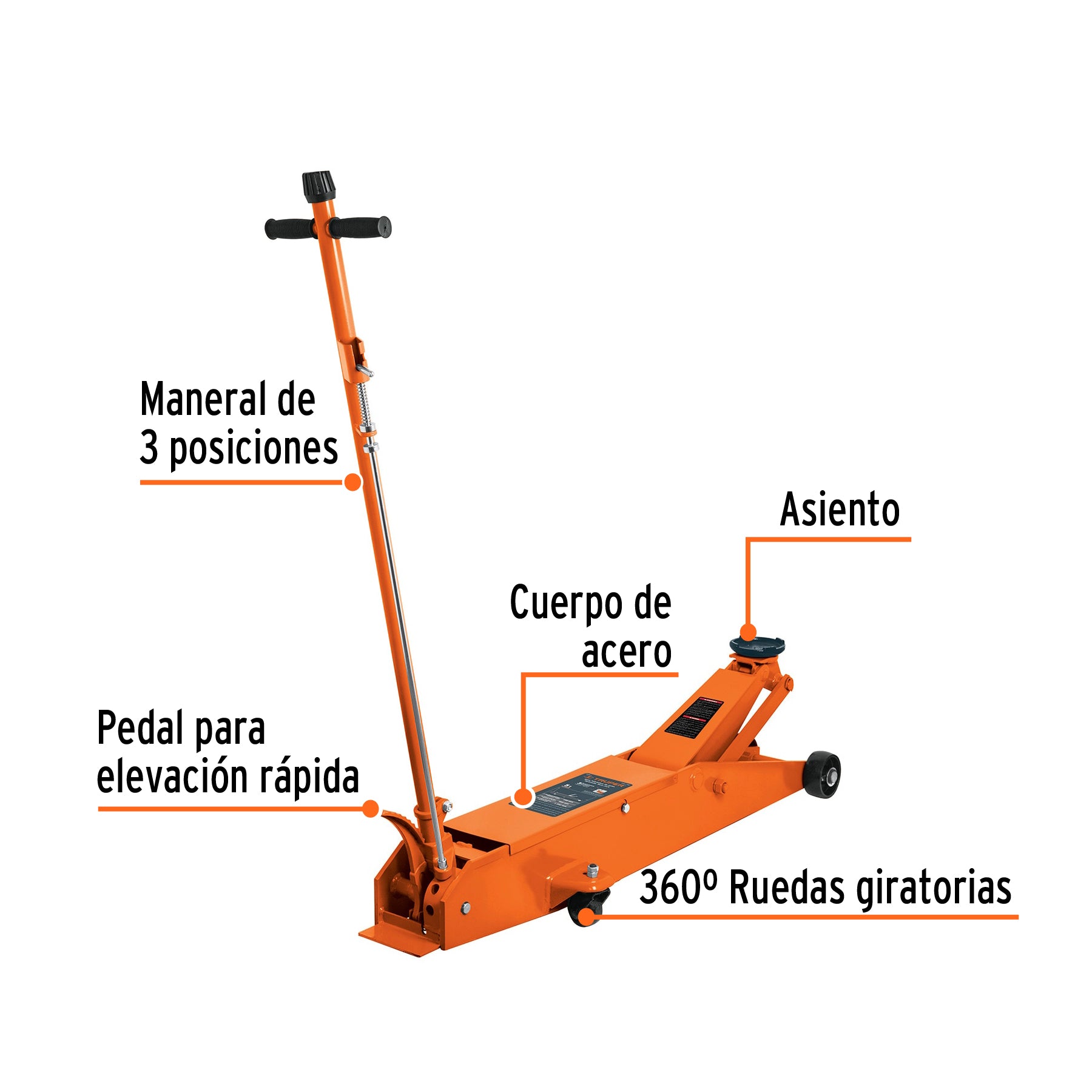 Gato de patín, profesional, 5 tons