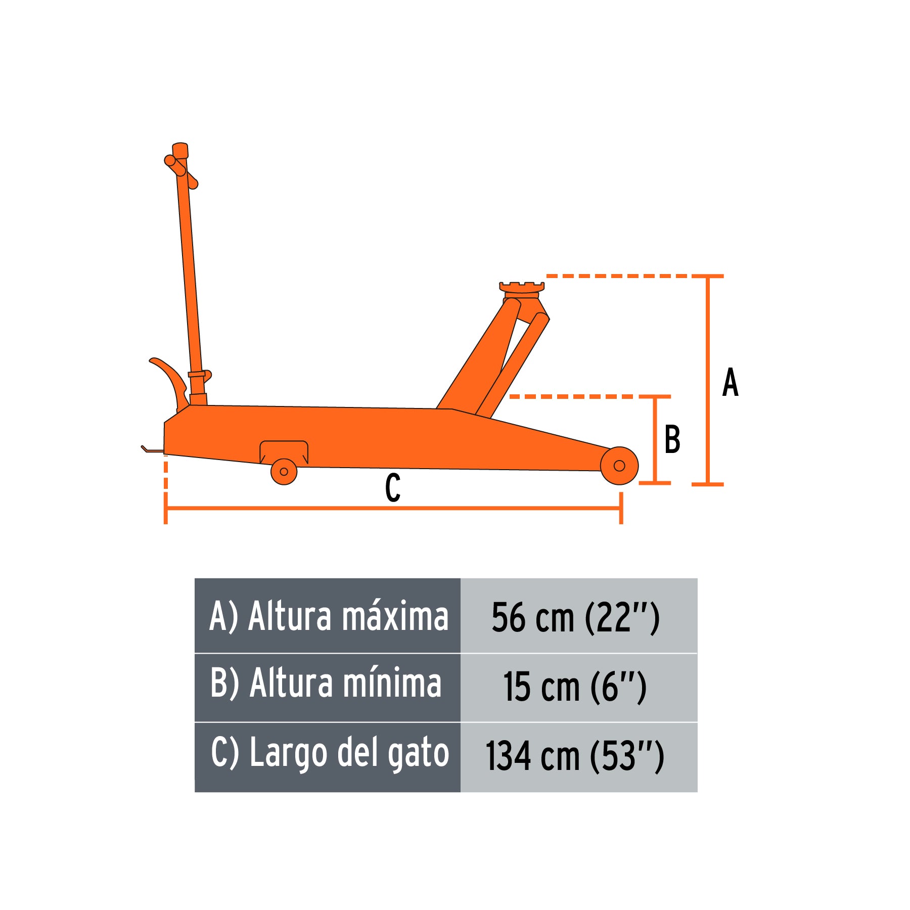 Gato de patín, profesional, 5 tons