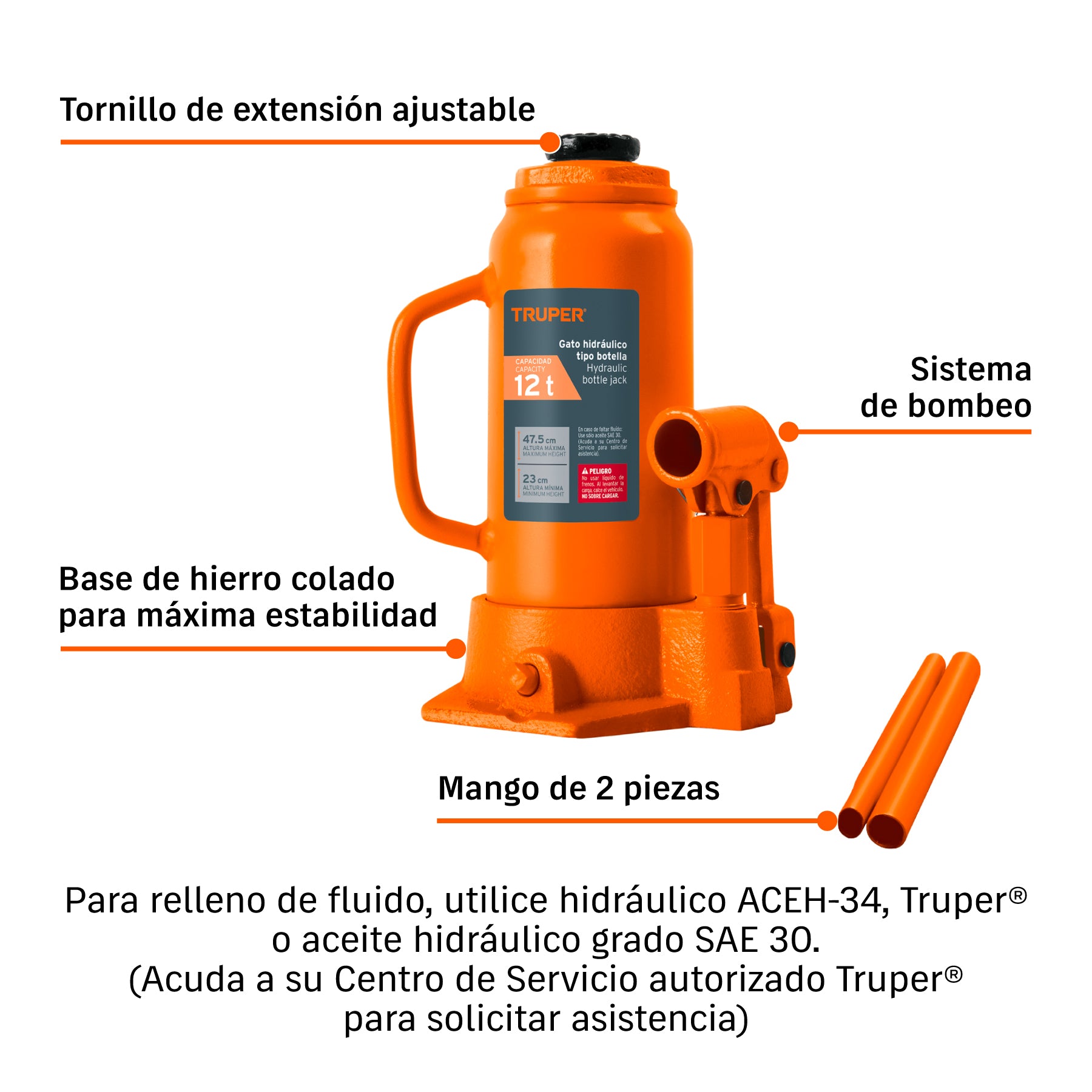 Gato de botella, 12 tons