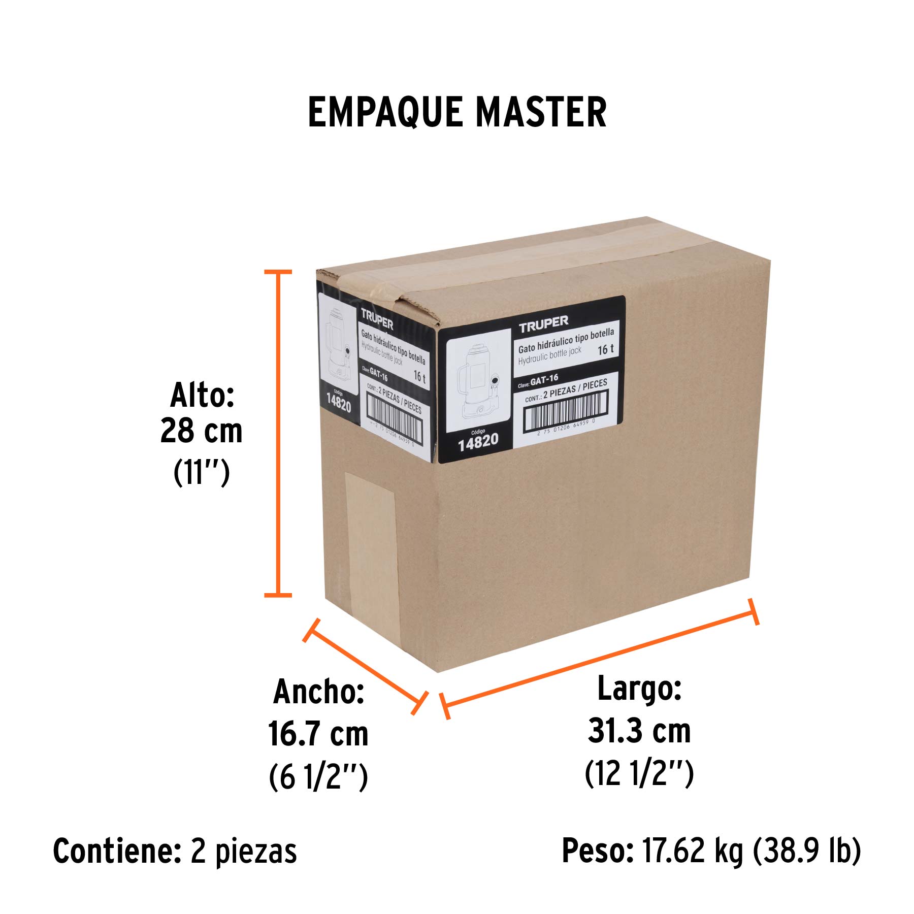 Gato de botella, 16 tons
