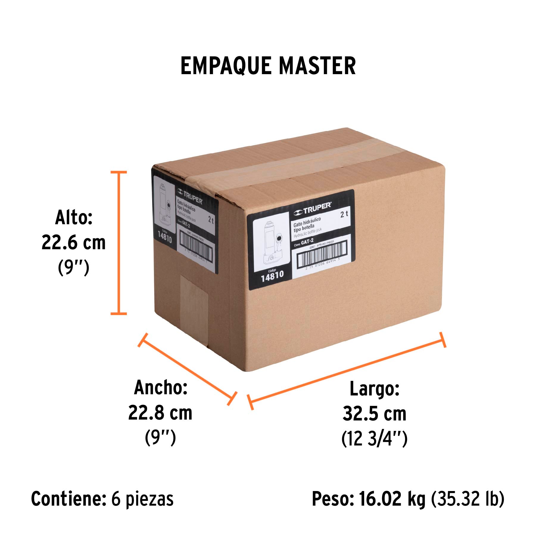 Gato de botella, 2 tons