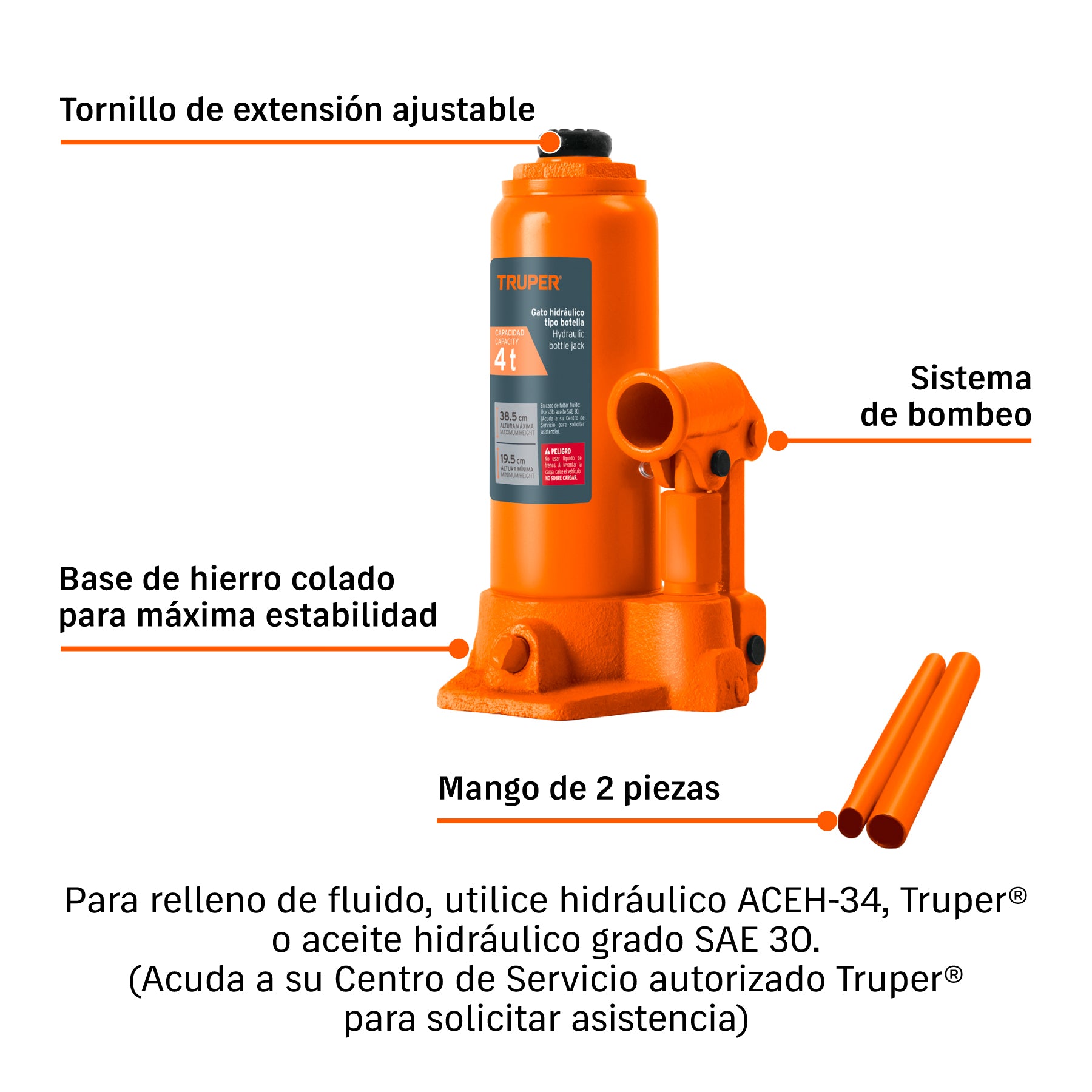 Gato de botella, 4 tons