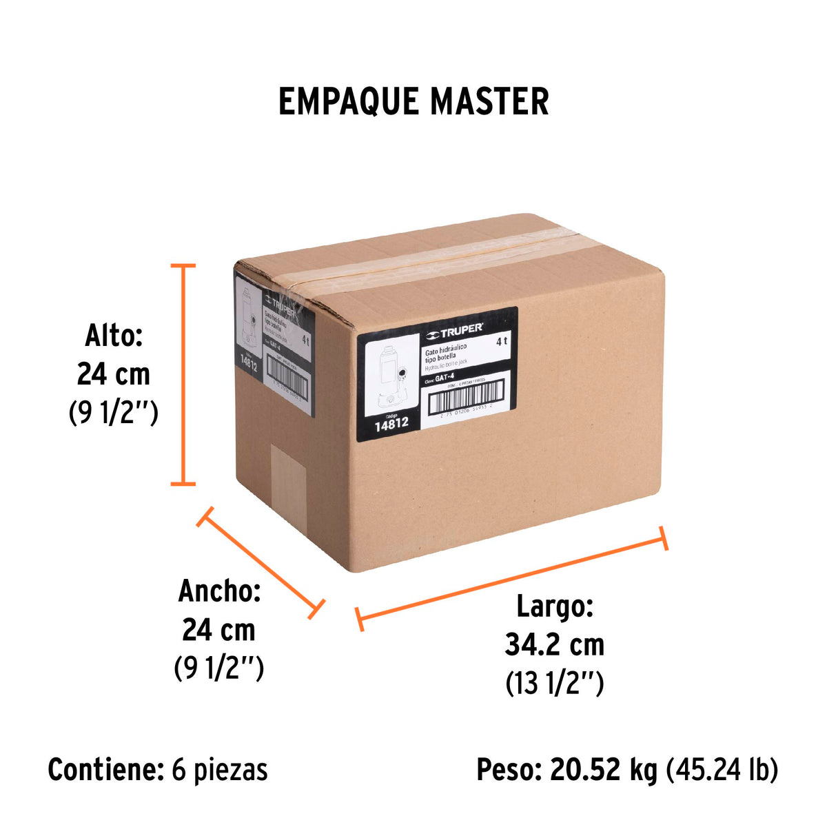 Gato de botella, 4 tons