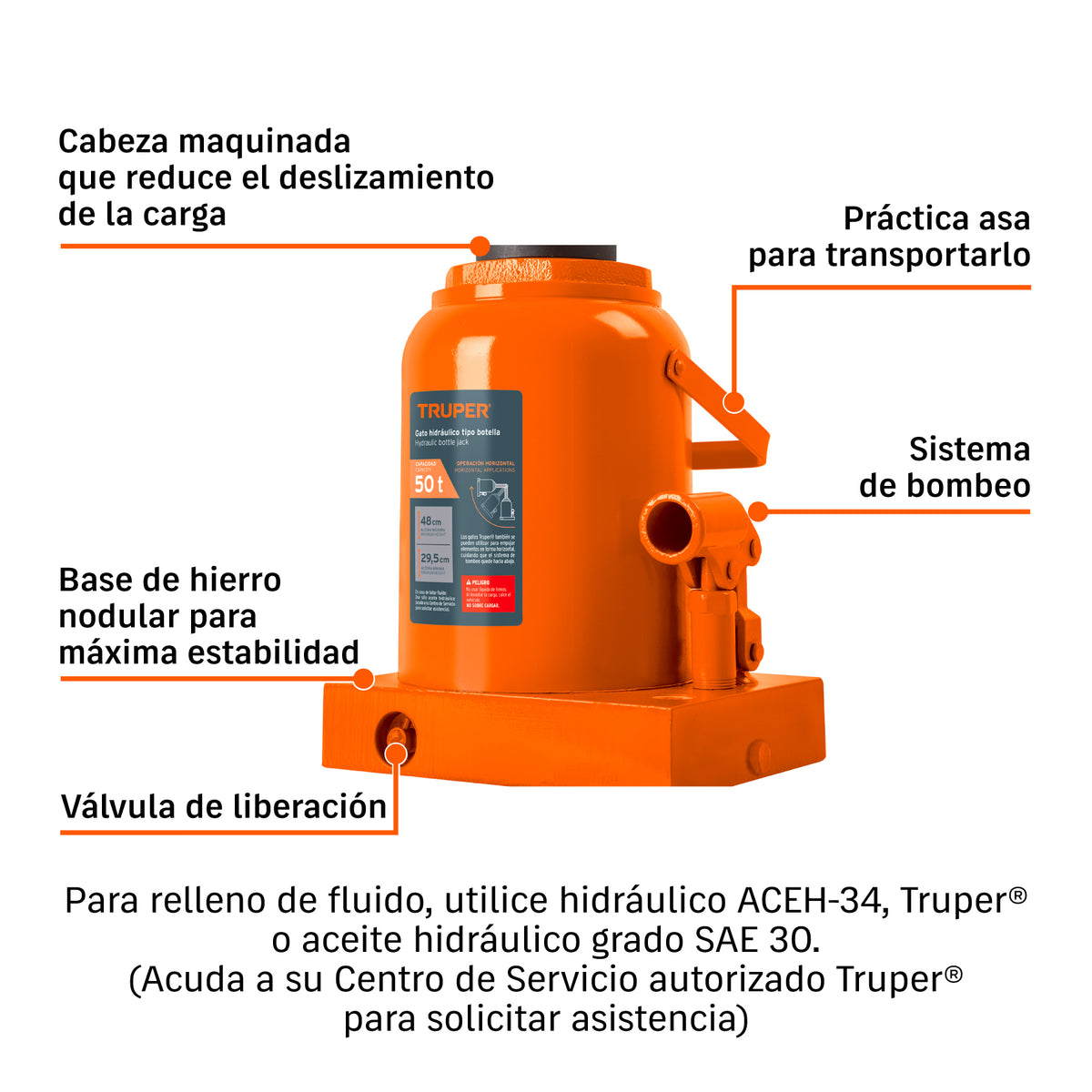 Gato de botella, 50 tons
