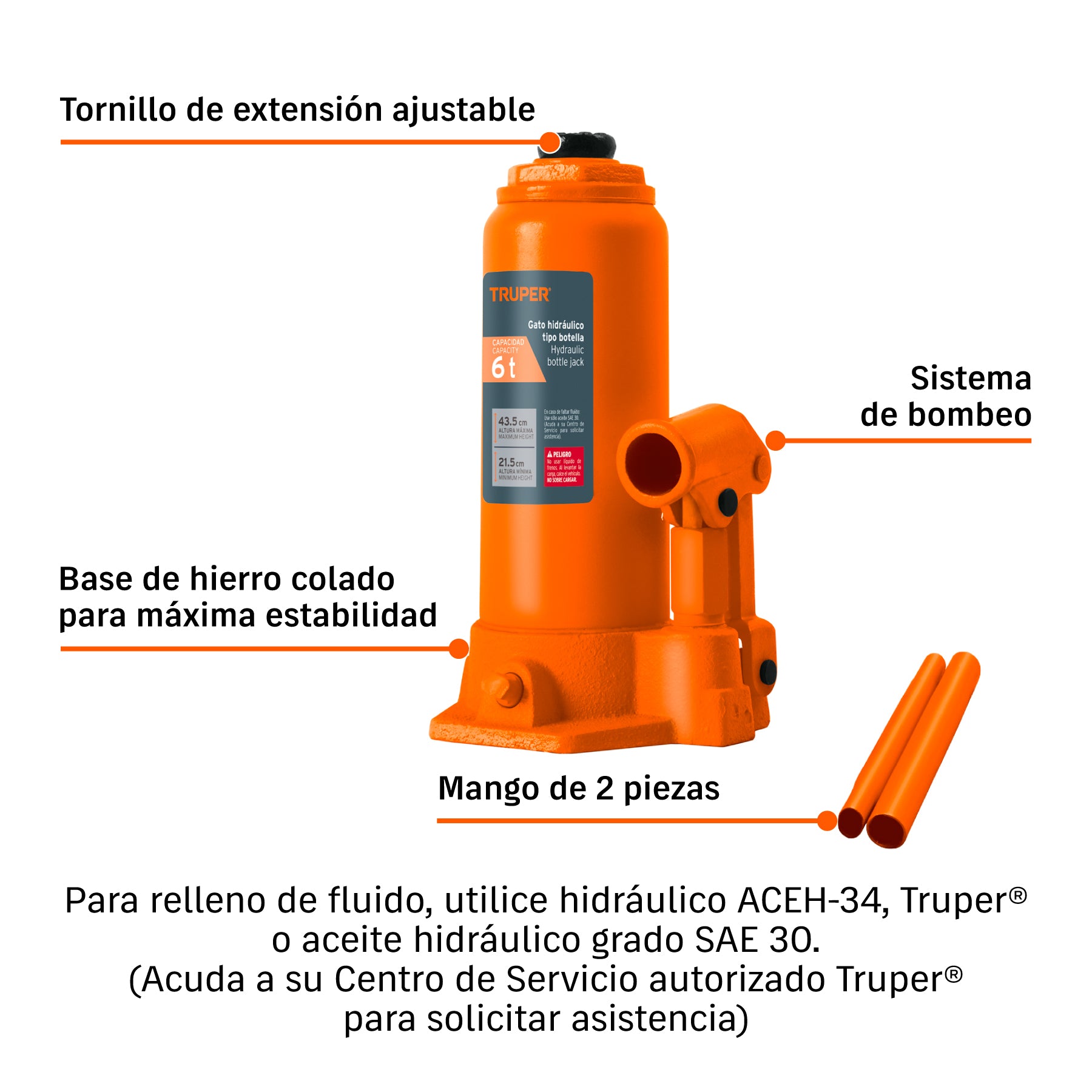 Gato de botella, 6 tons