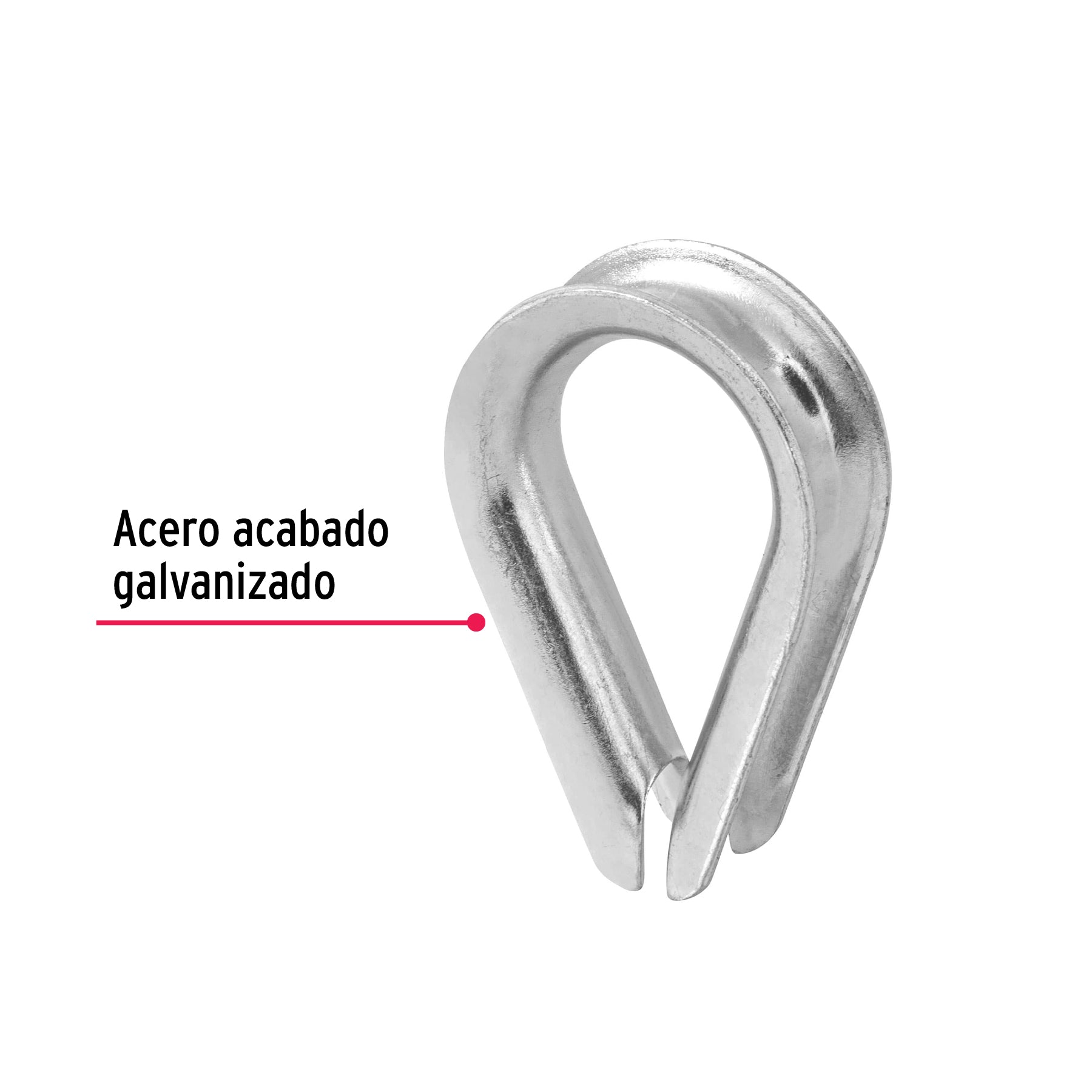 Guardacabo galvanizado 1/2"