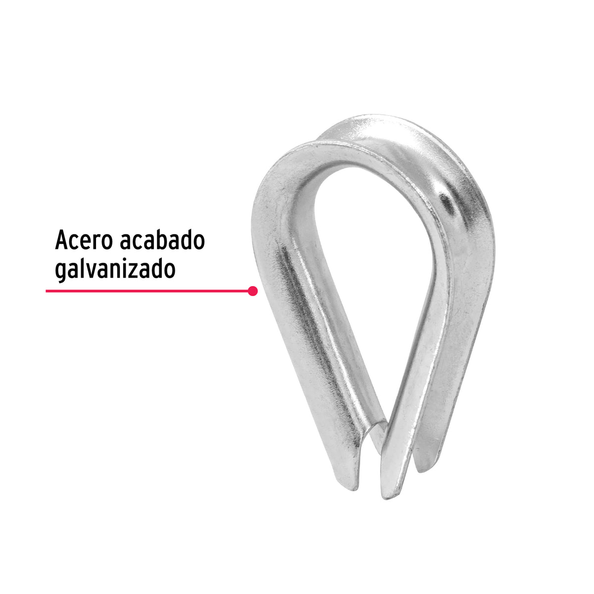 Guardacabo galvanizado 3/8"