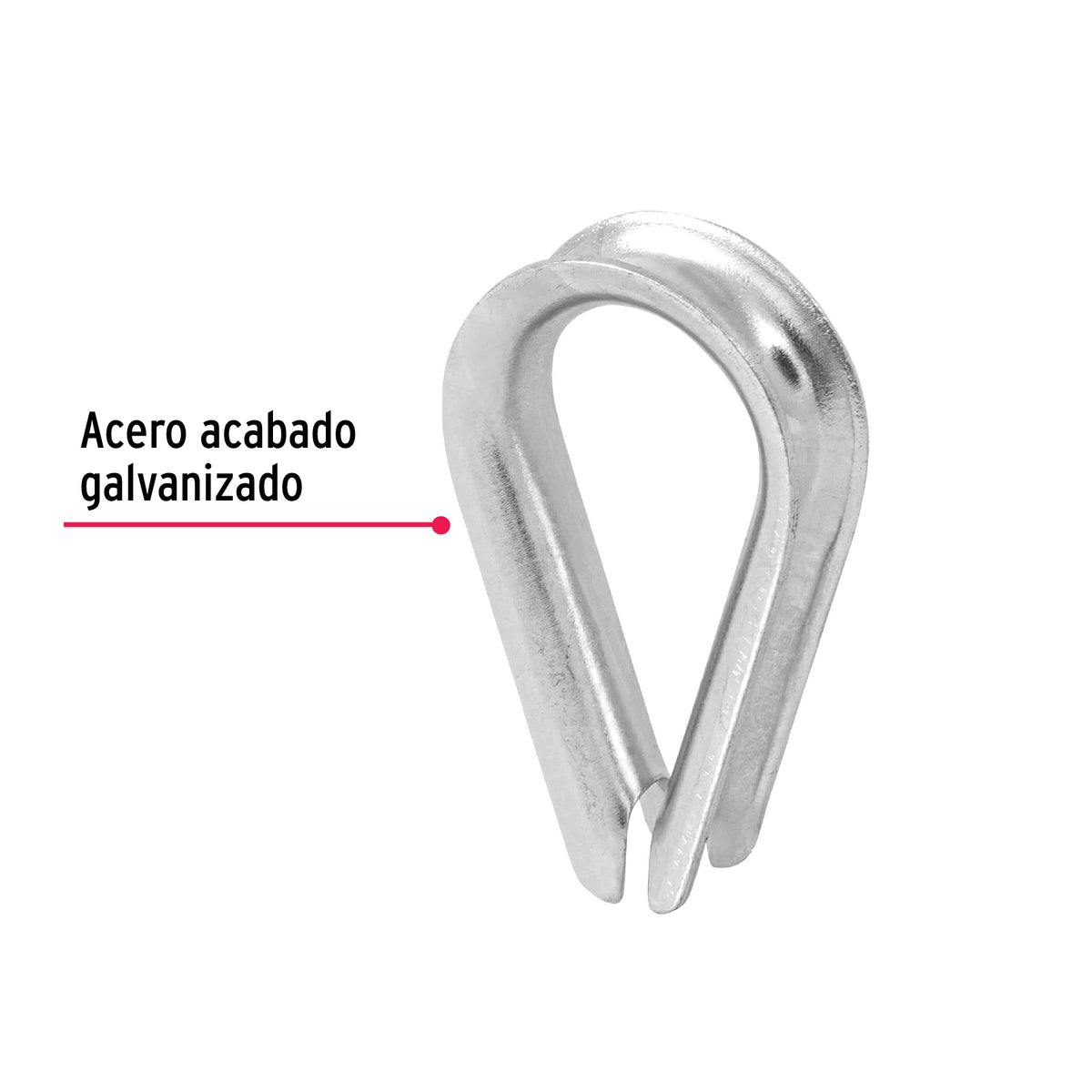 Guardacabo galvanizado 5/16"