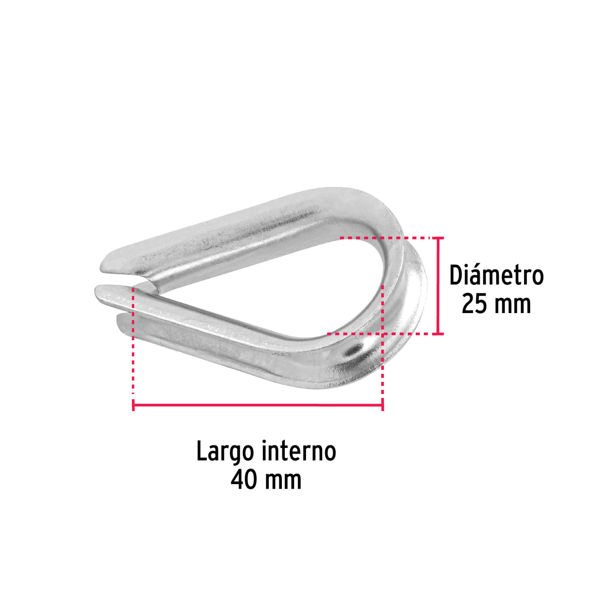 Guardacabo galvanizado 5/16"