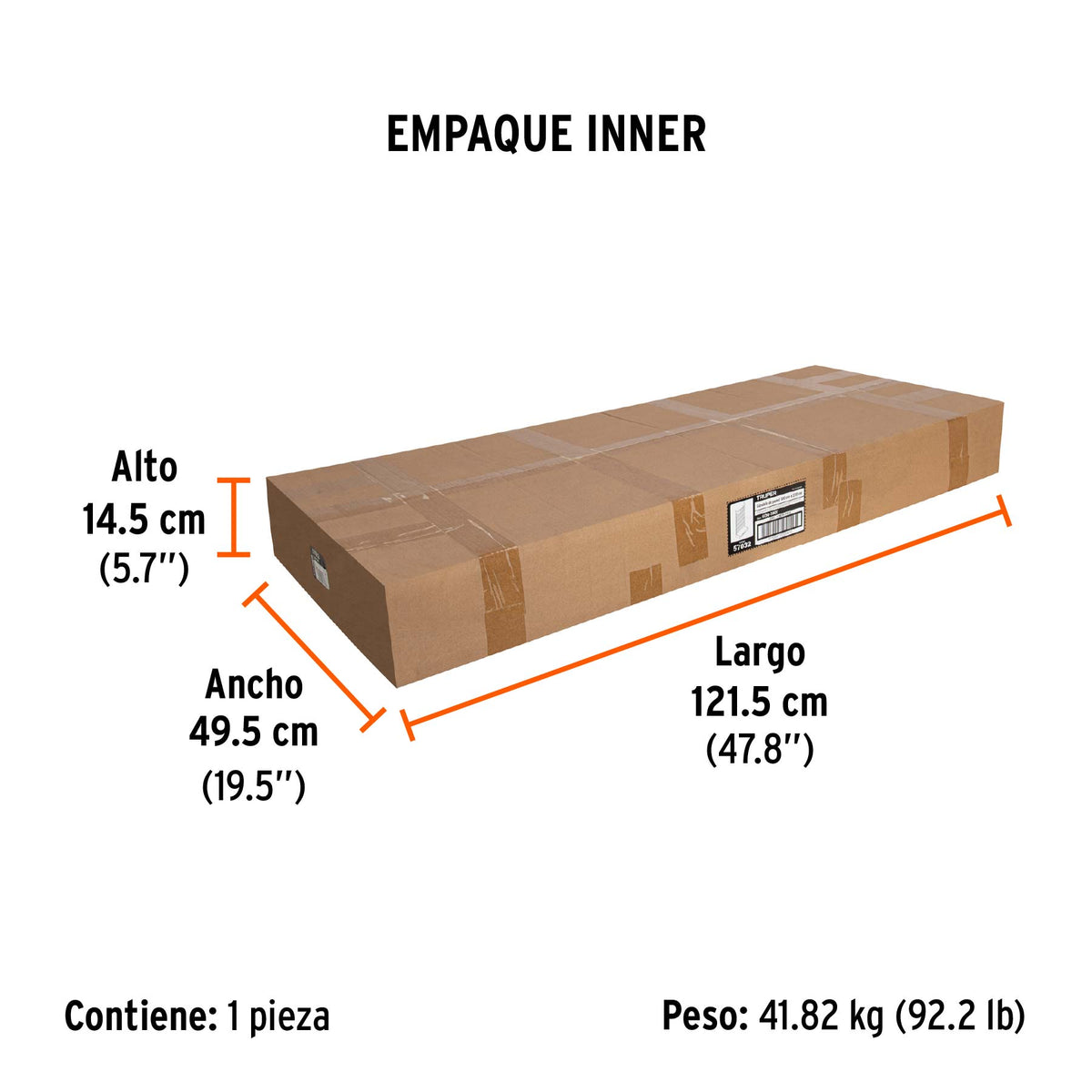 Góndola de pared 100 x 220 cm, Truper