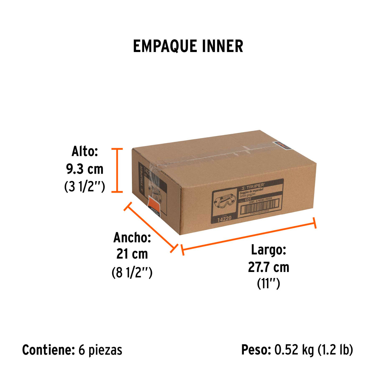 Goggles de seguridad con válvulas de ventilación indirecta