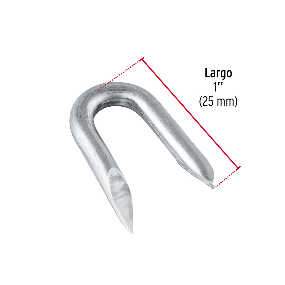 Grapa alambre púas, 1", galvanizada