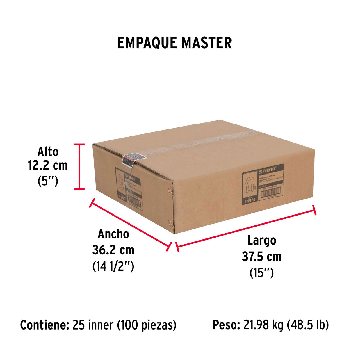 Grillete de 7/16"