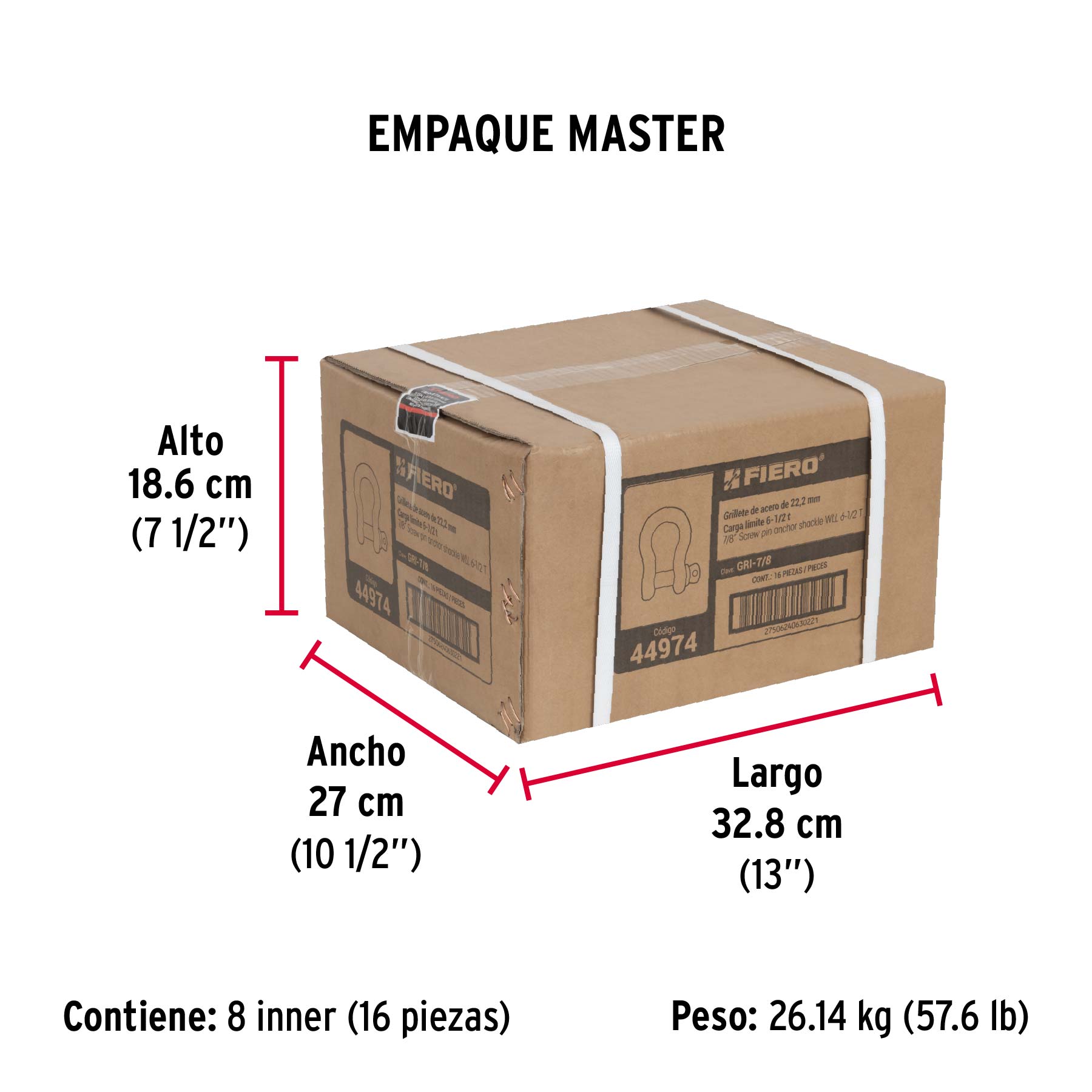 Grillete de 7/8"