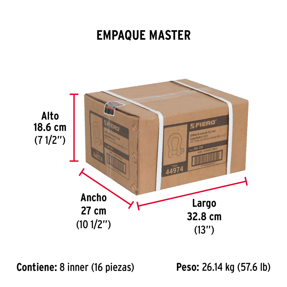 Grillete de 7/8"