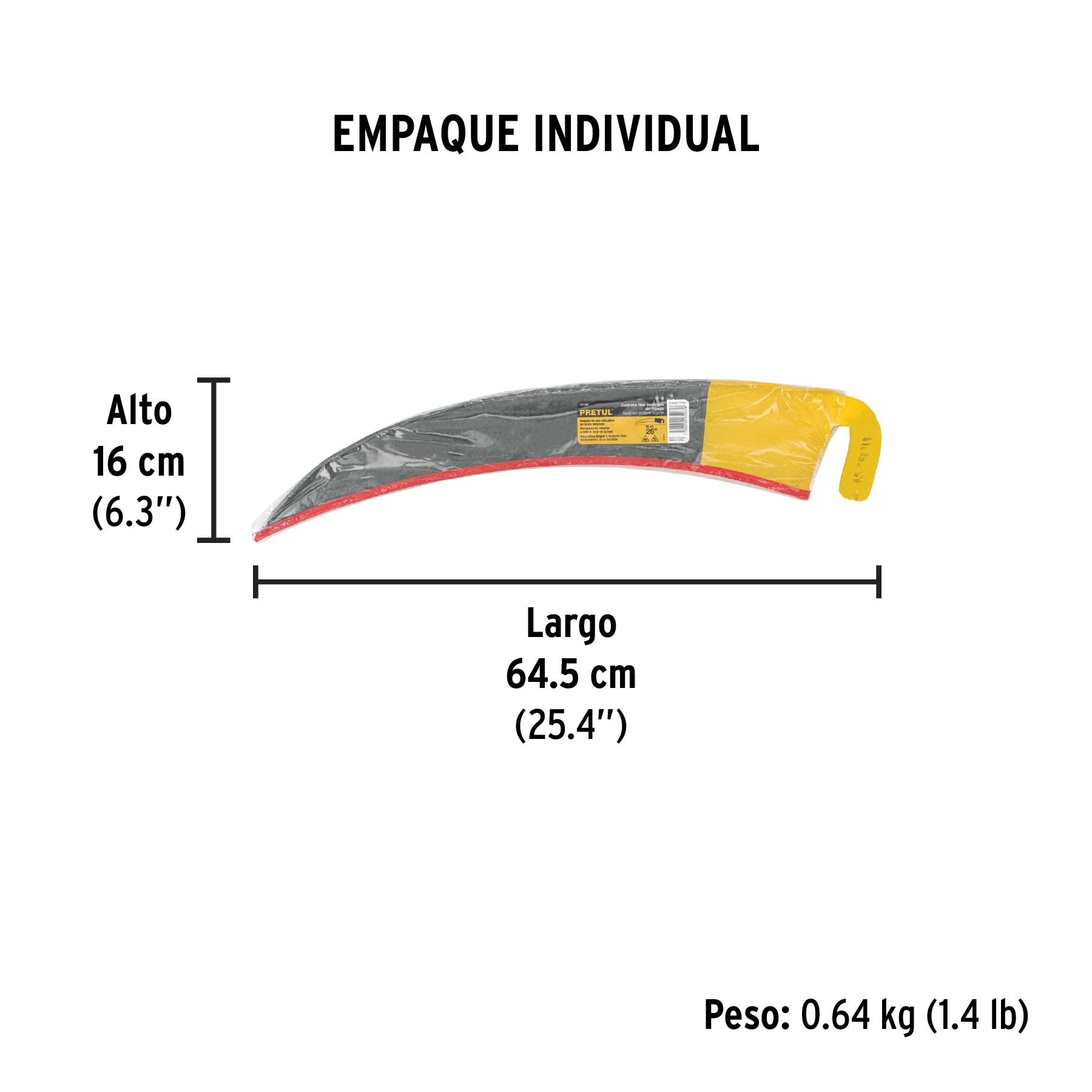 Guadaña tipo austriaca 26", Pretul