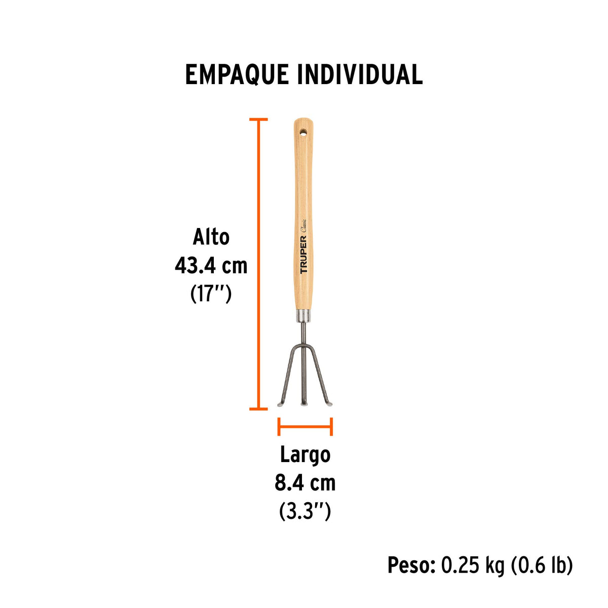 Cultivador para jardín, 15"