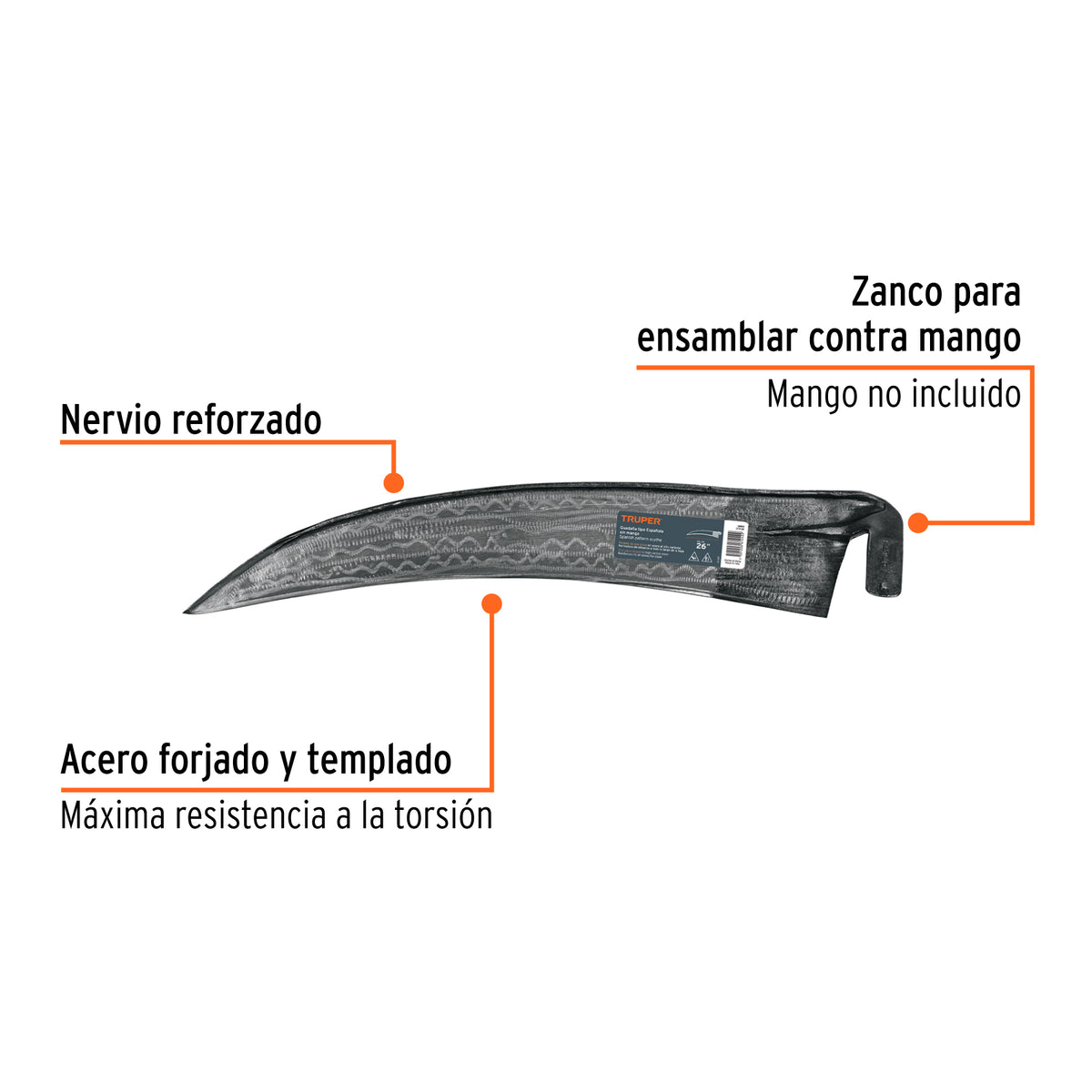 Guadaña tipo española, 26"