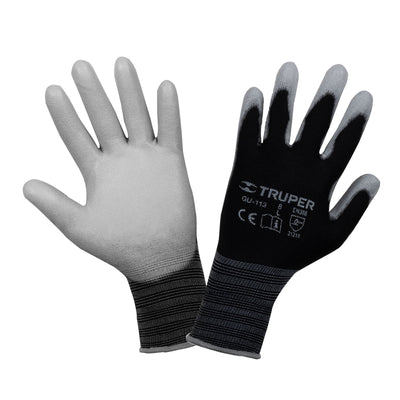 Guantes de nylon recubiertos con poliuretano, grandes