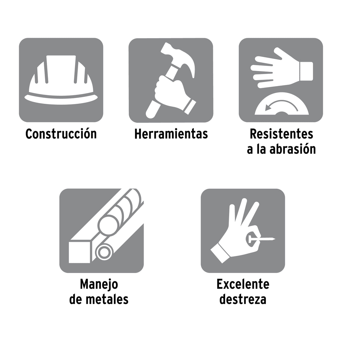 Guantes carnaza, usos generales, grandes