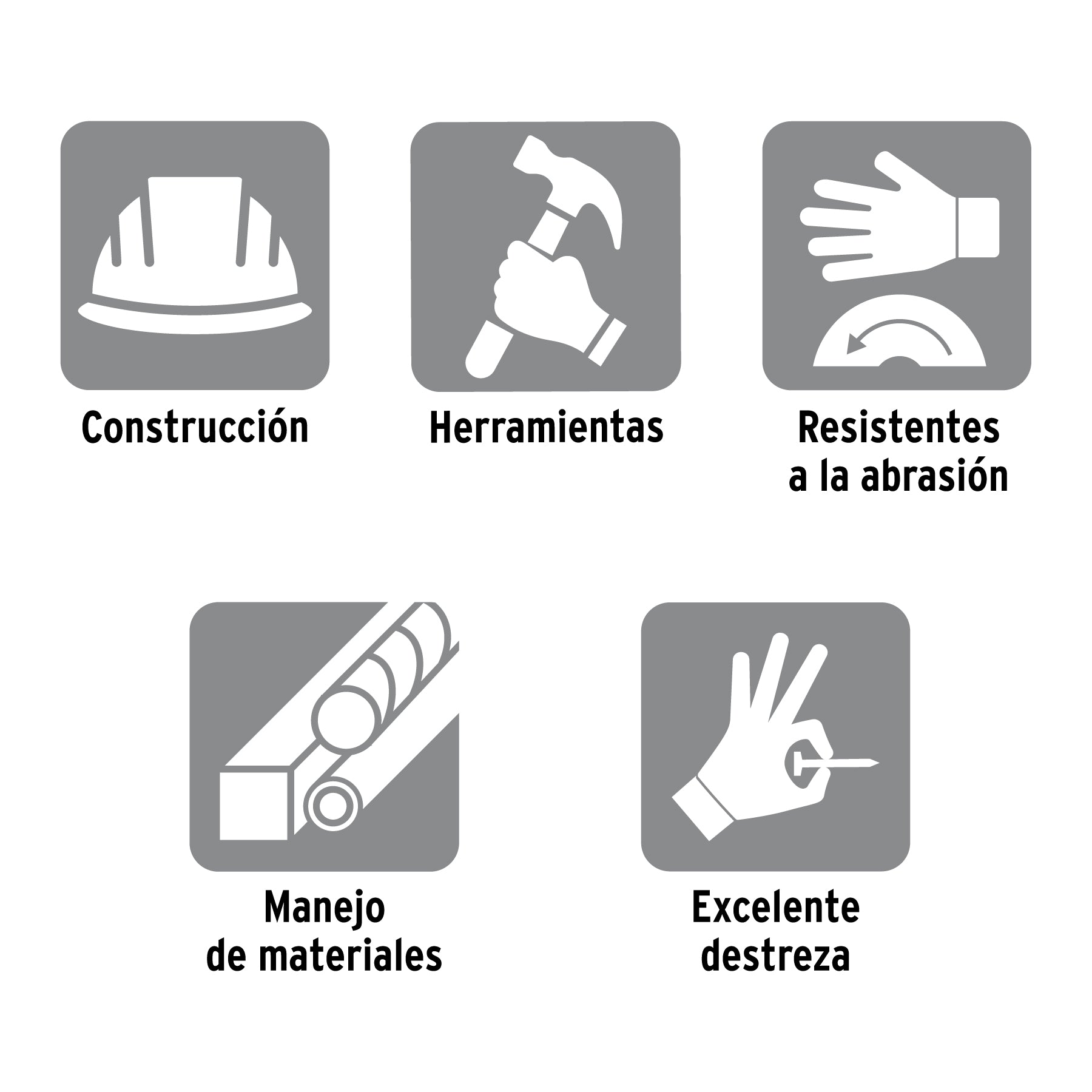 Guantes carnaza, usos generales, chicos