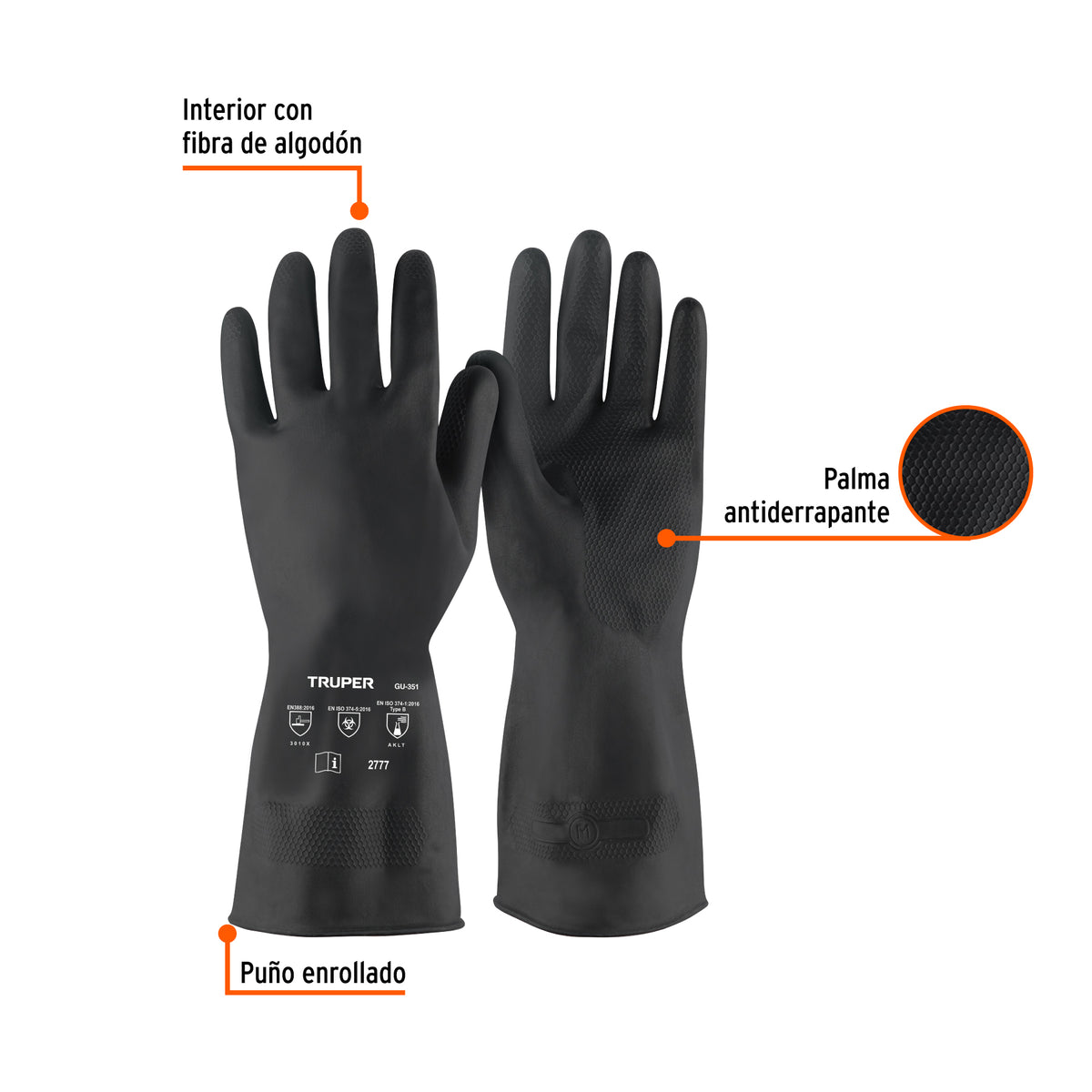 Guantes de látex para pintor, CH, Truper