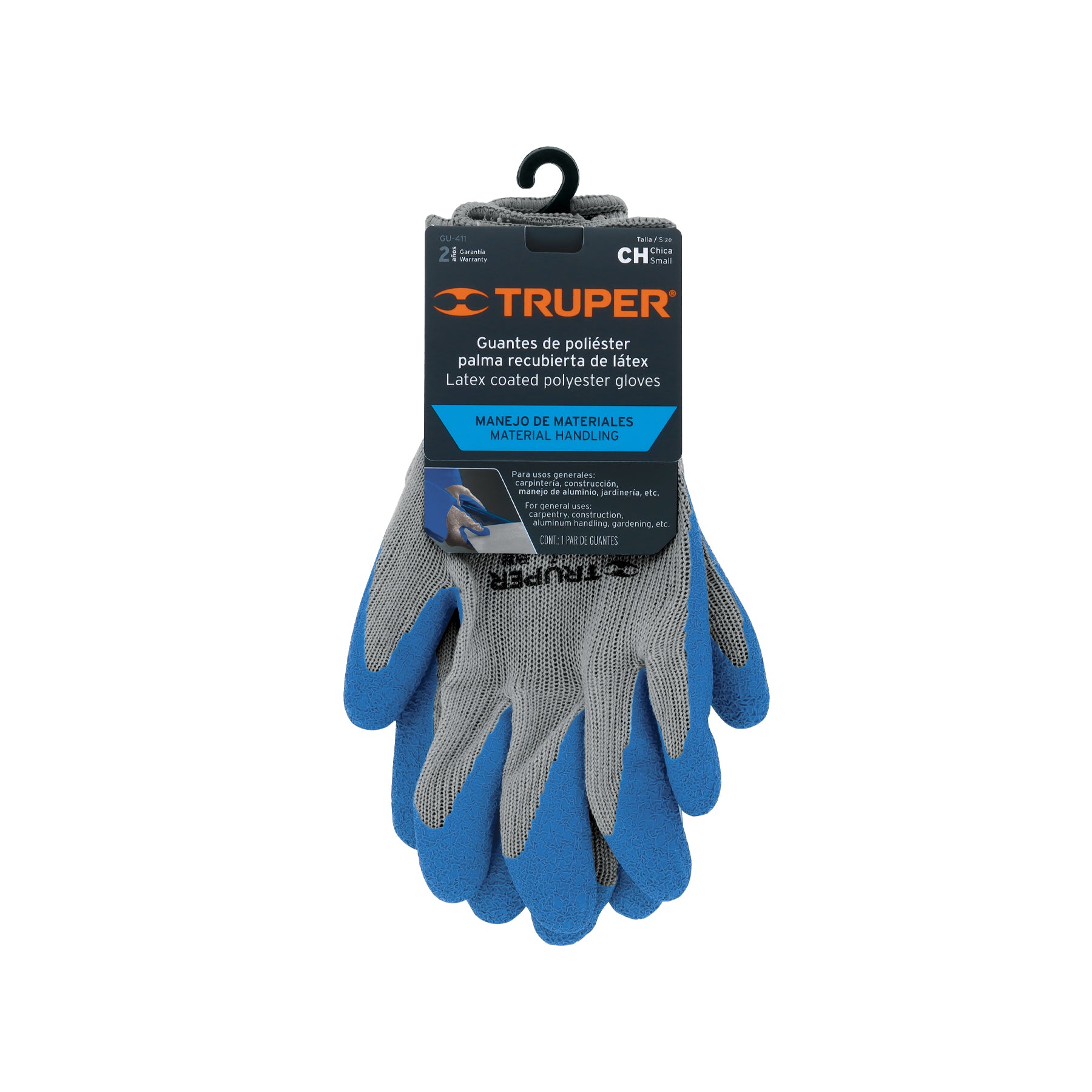 Guantes de poliéster recubiertos de latex, chicos