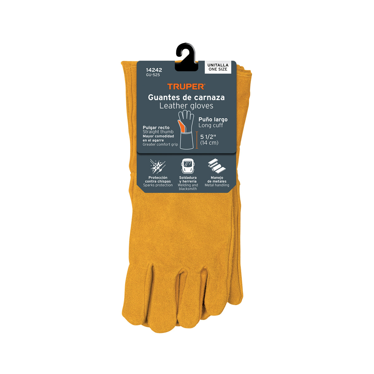 Guantes de carnaza, largo sustituto 14241