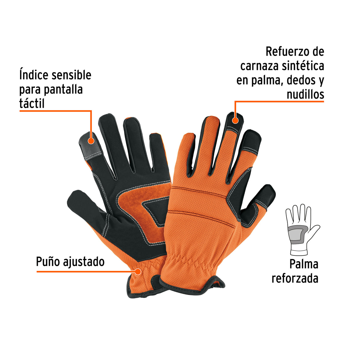 Guante de mecánico para mujer, unitalla, TRUPER