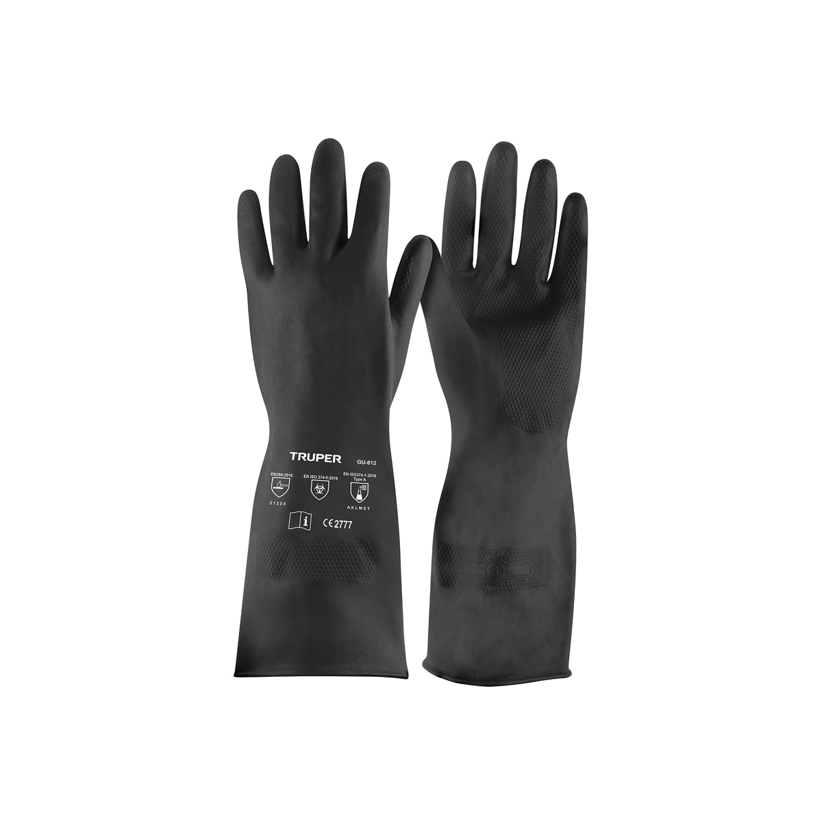Guantes de neopreno para manejo de químicos, medianos