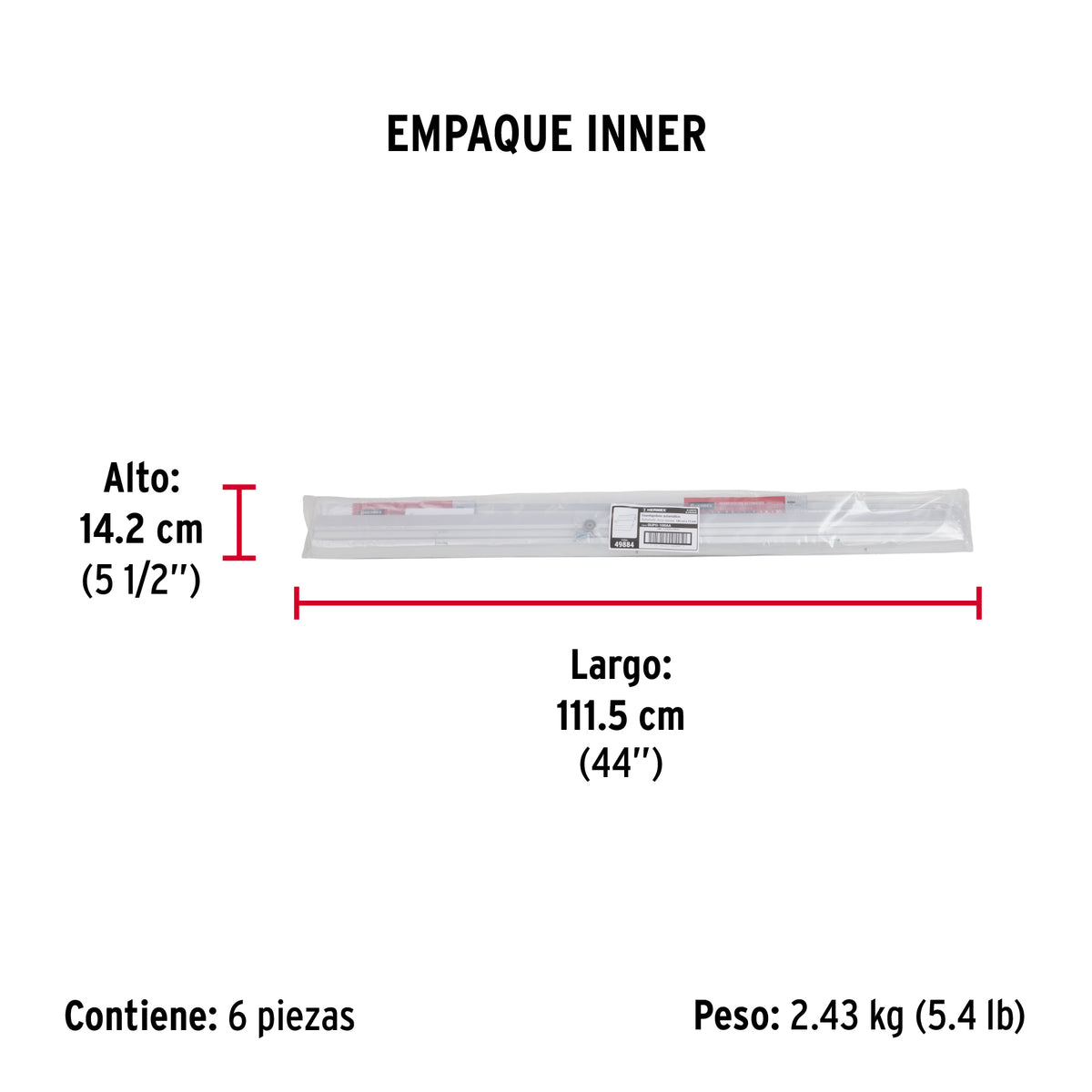 Guardapolvo automático 100 cm aluminio