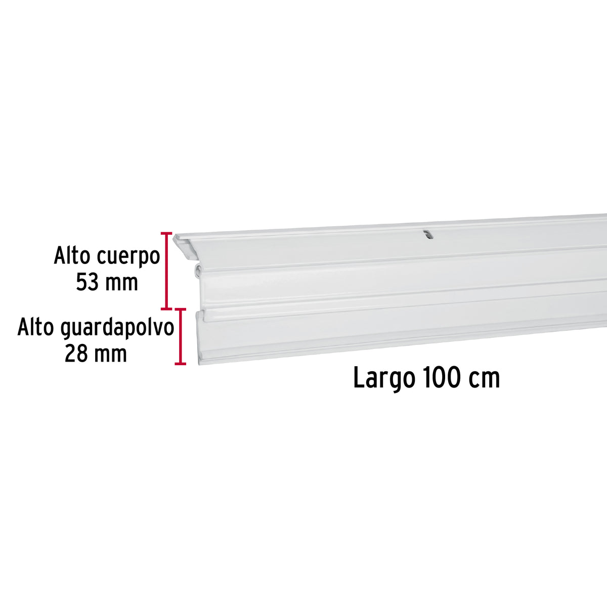Guardapolvo automático 100 cm blanco