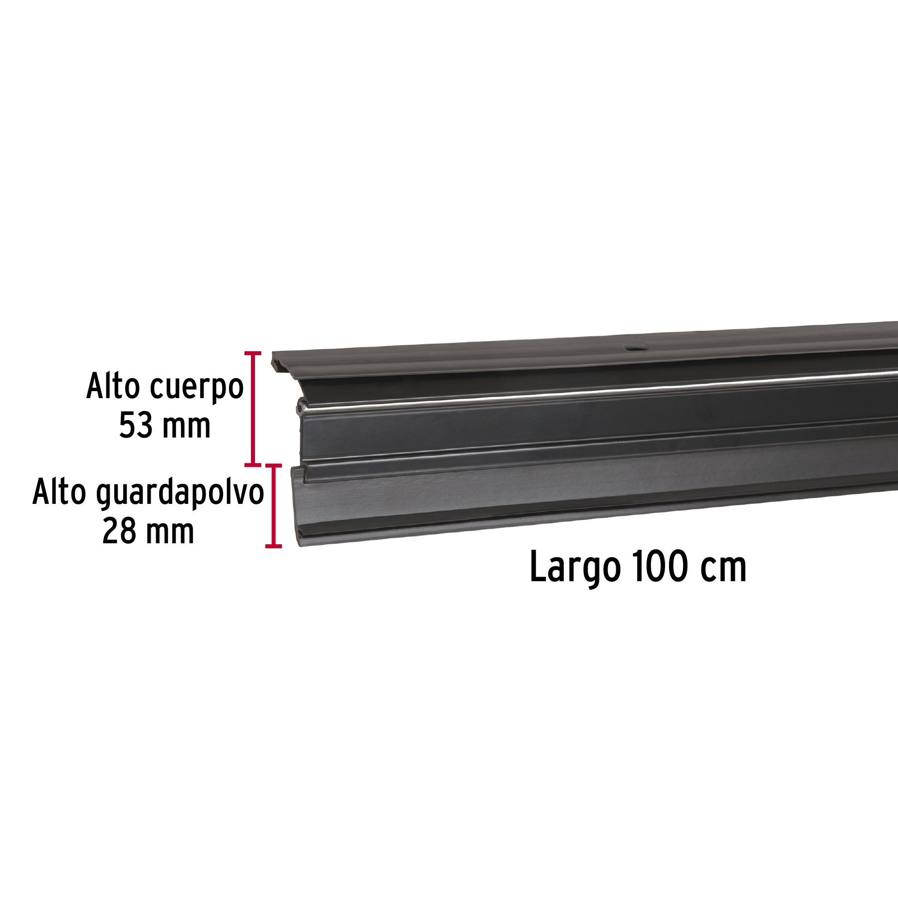 Guardapolvo automático 100 cm negro