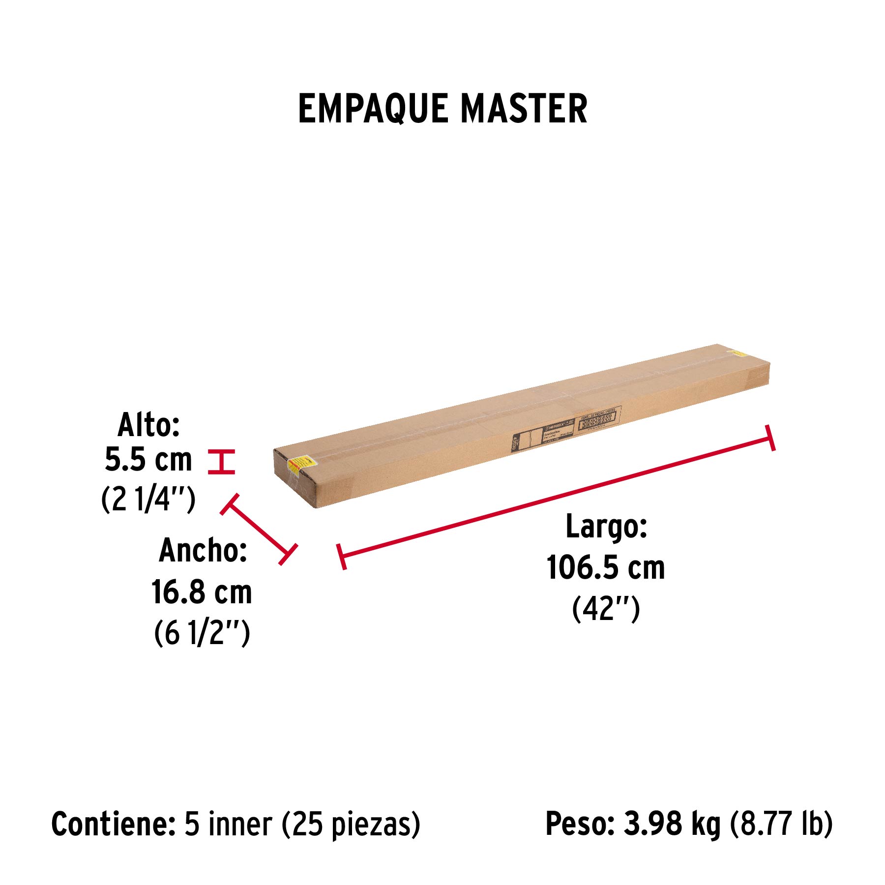Guardapolvo, 100 cm, aluminio