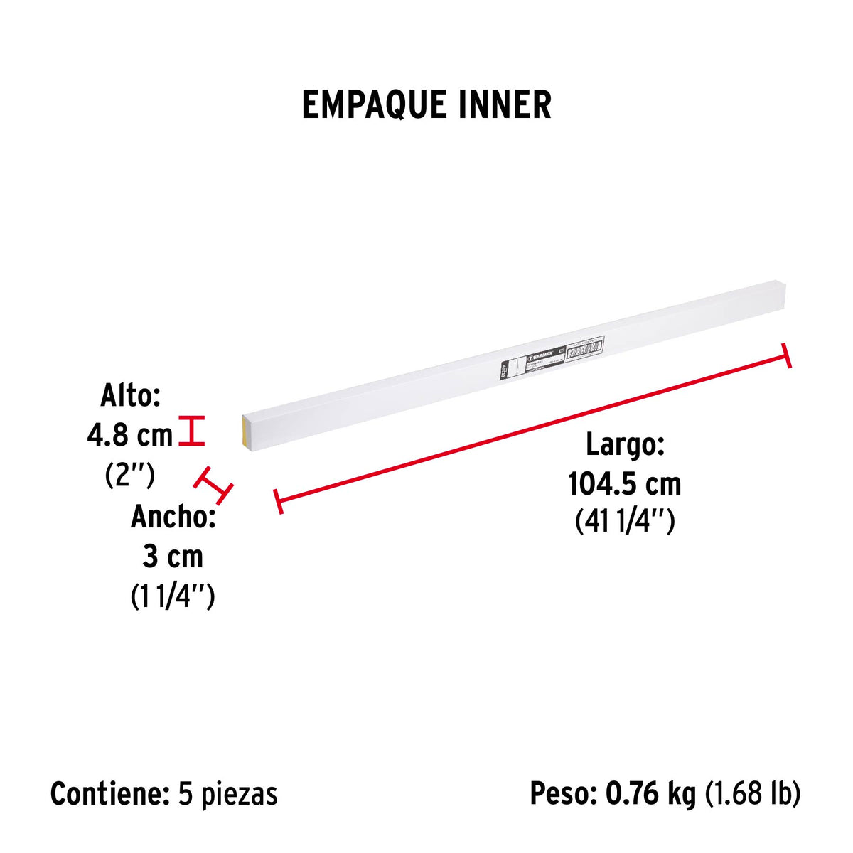 Guardapolvo, 100 cm, negro