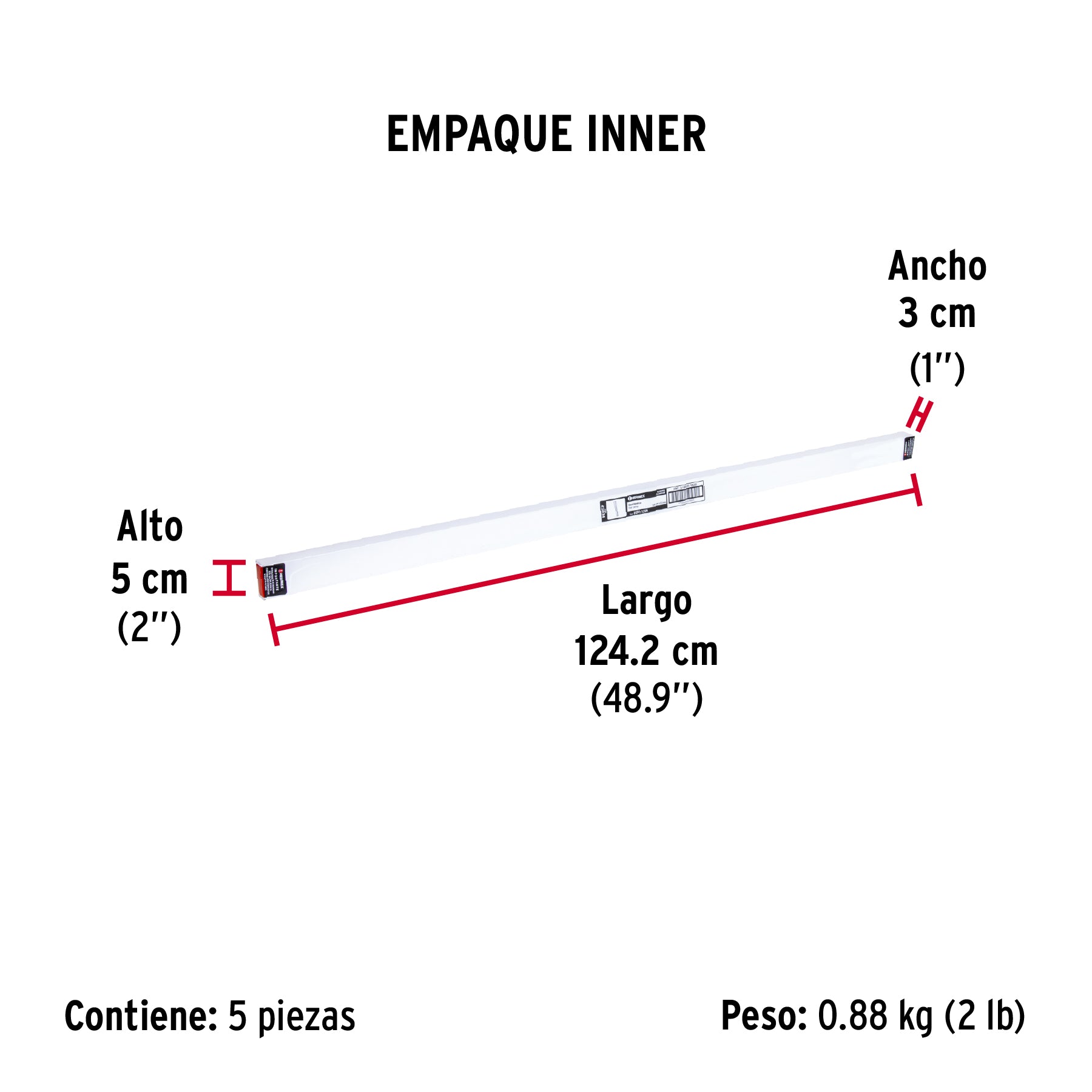 Guardapolvo, 120 cm, aluminio