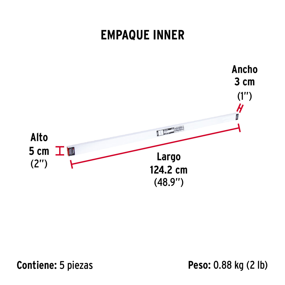 Guardapolvo, 120 cm, aluminio