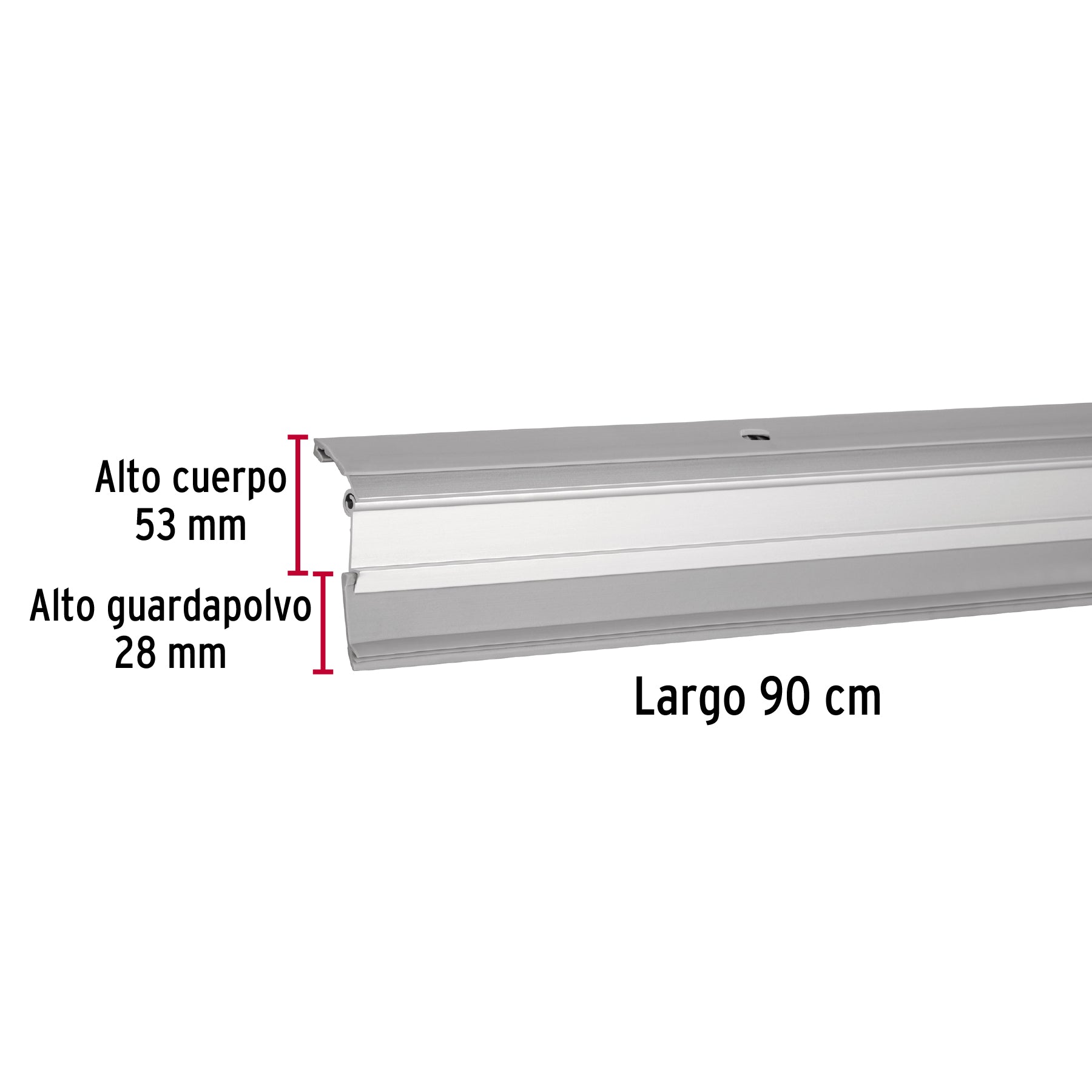 Guardapolvo automático 90 cm aluminio