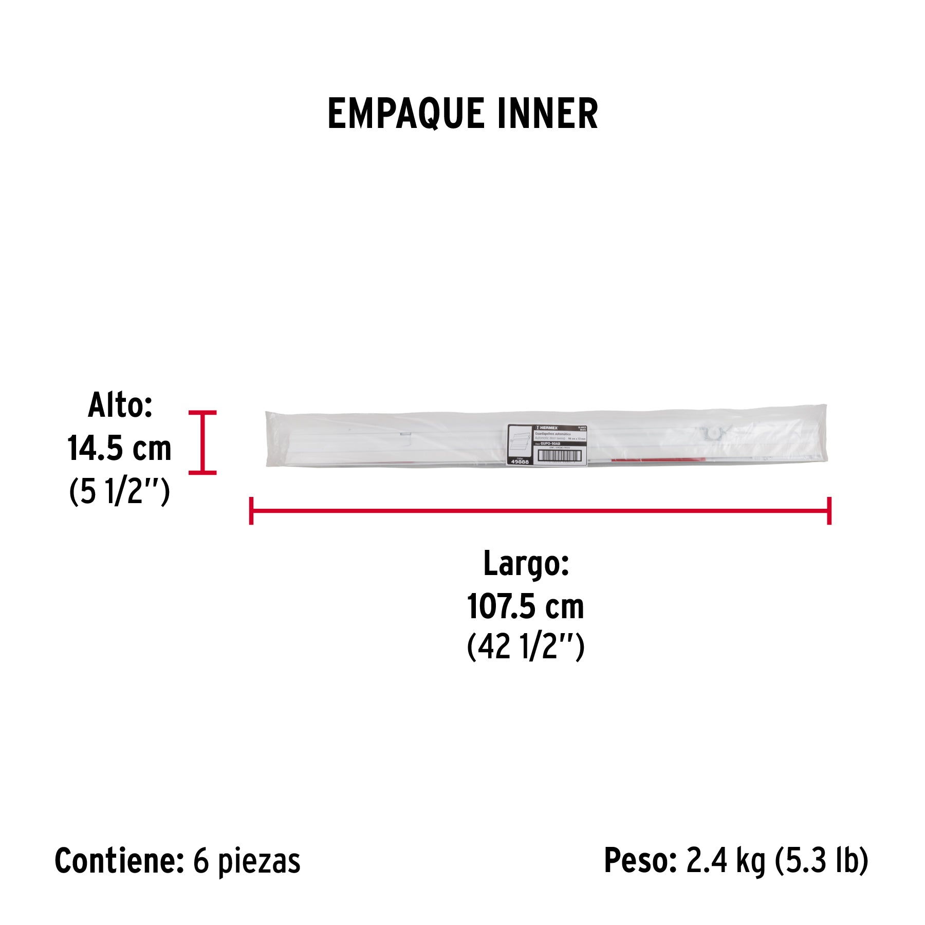 Guardapolvo automático 90 cm blanco
